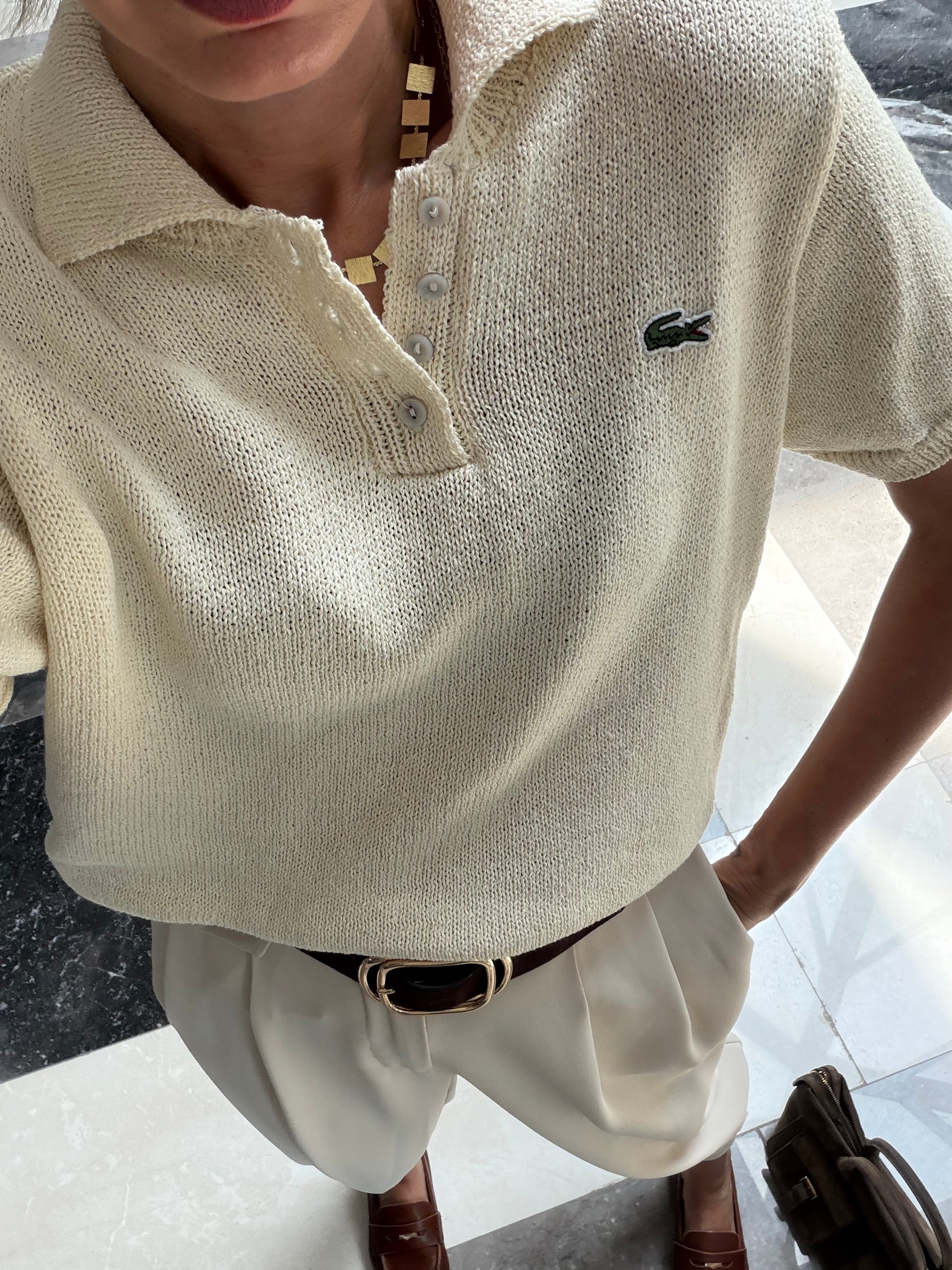 Polo Yaka Örgü Triko Tshirt