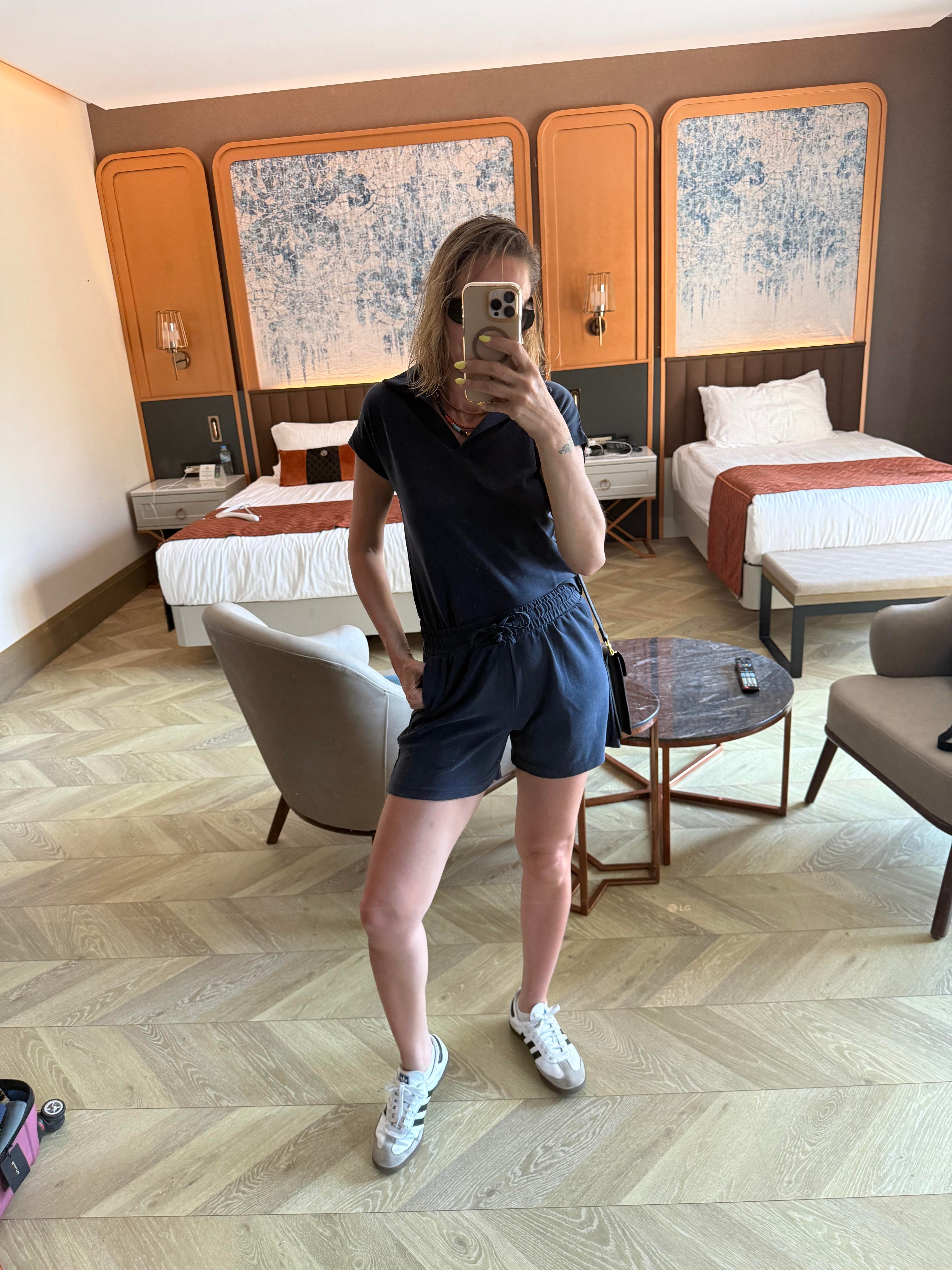 Polo Yaka Şort Tshirt Takım