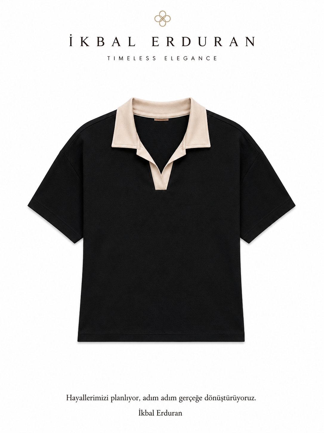 Polo Yaka Vkk Siyah Tshirt