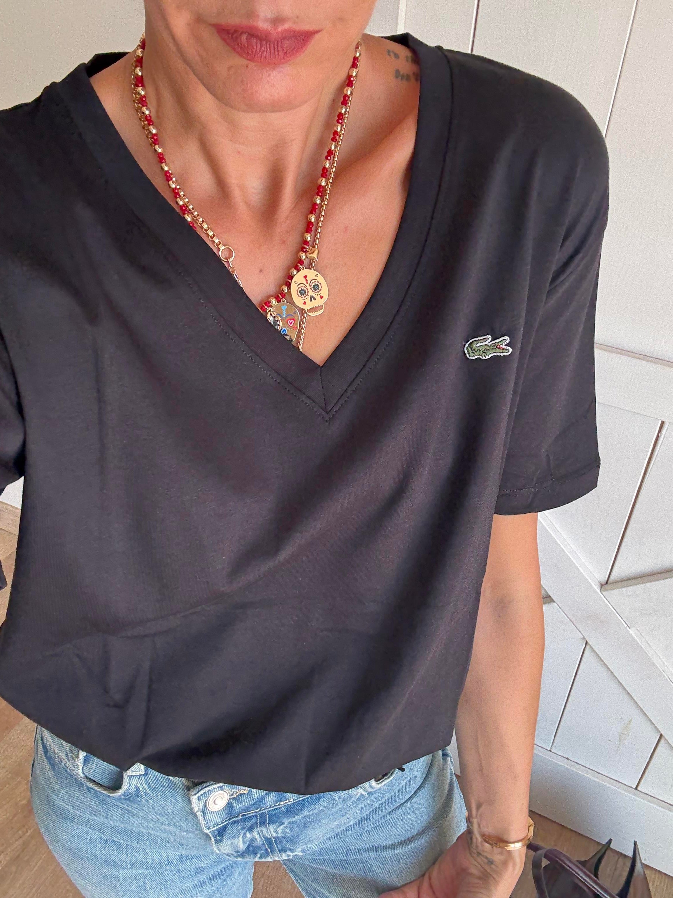 Pre Siyah V Yaka Tshirt