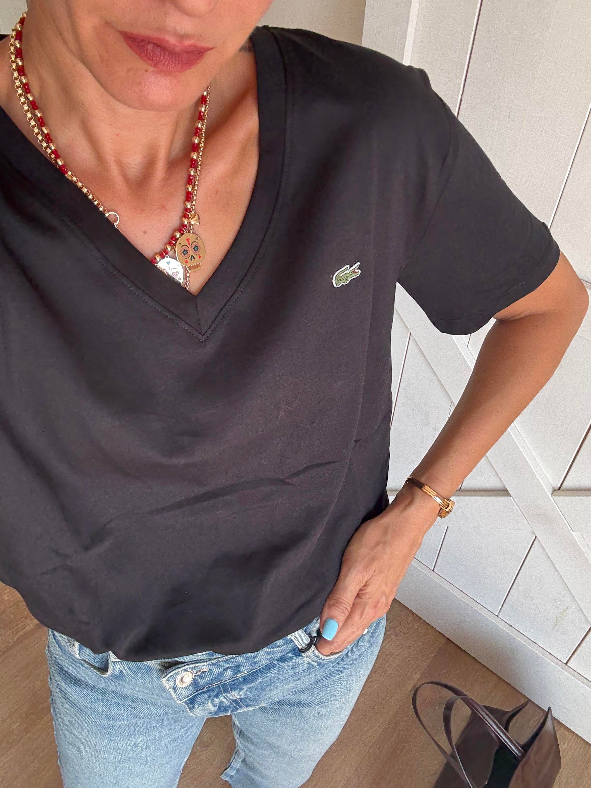 Pre Siyah V Yaka Tshirt