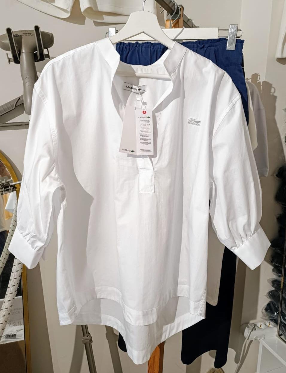 Premium Beyaz Relaxed Fit Yarım Kol Hakim Yaka Gömlek