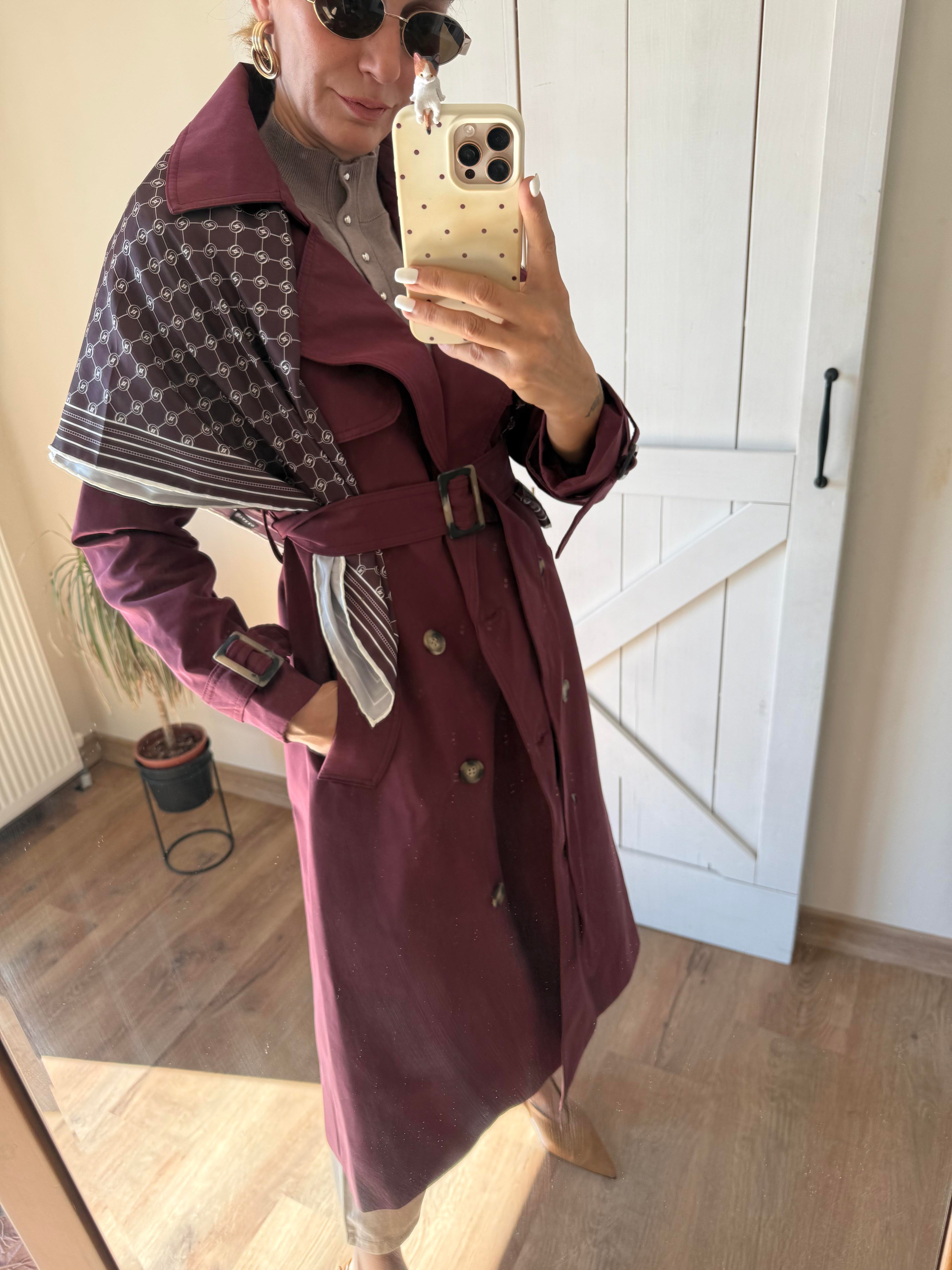 Premium Bordo Massi Trençkot