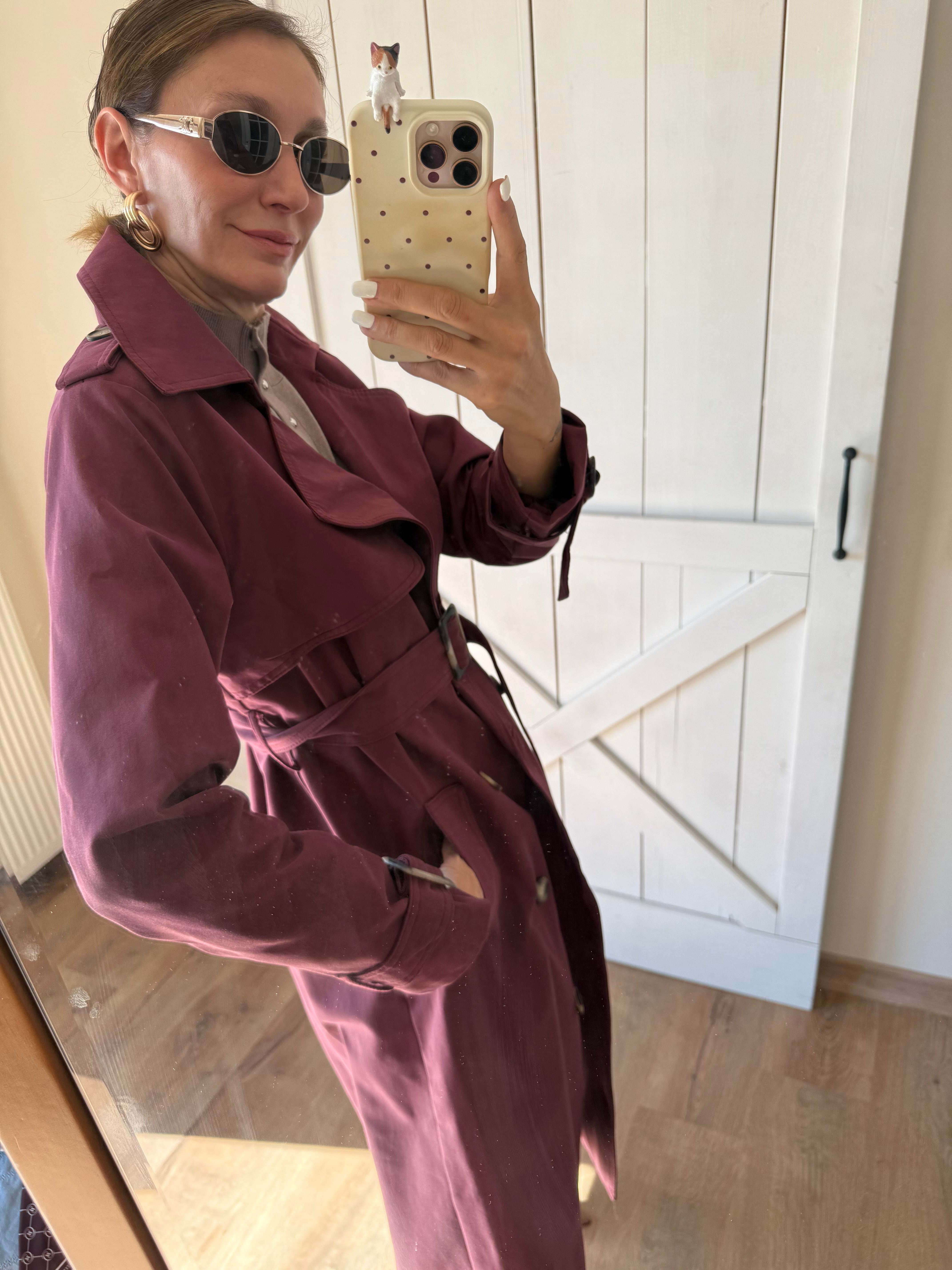 Premium Bordo Massi Trençkot