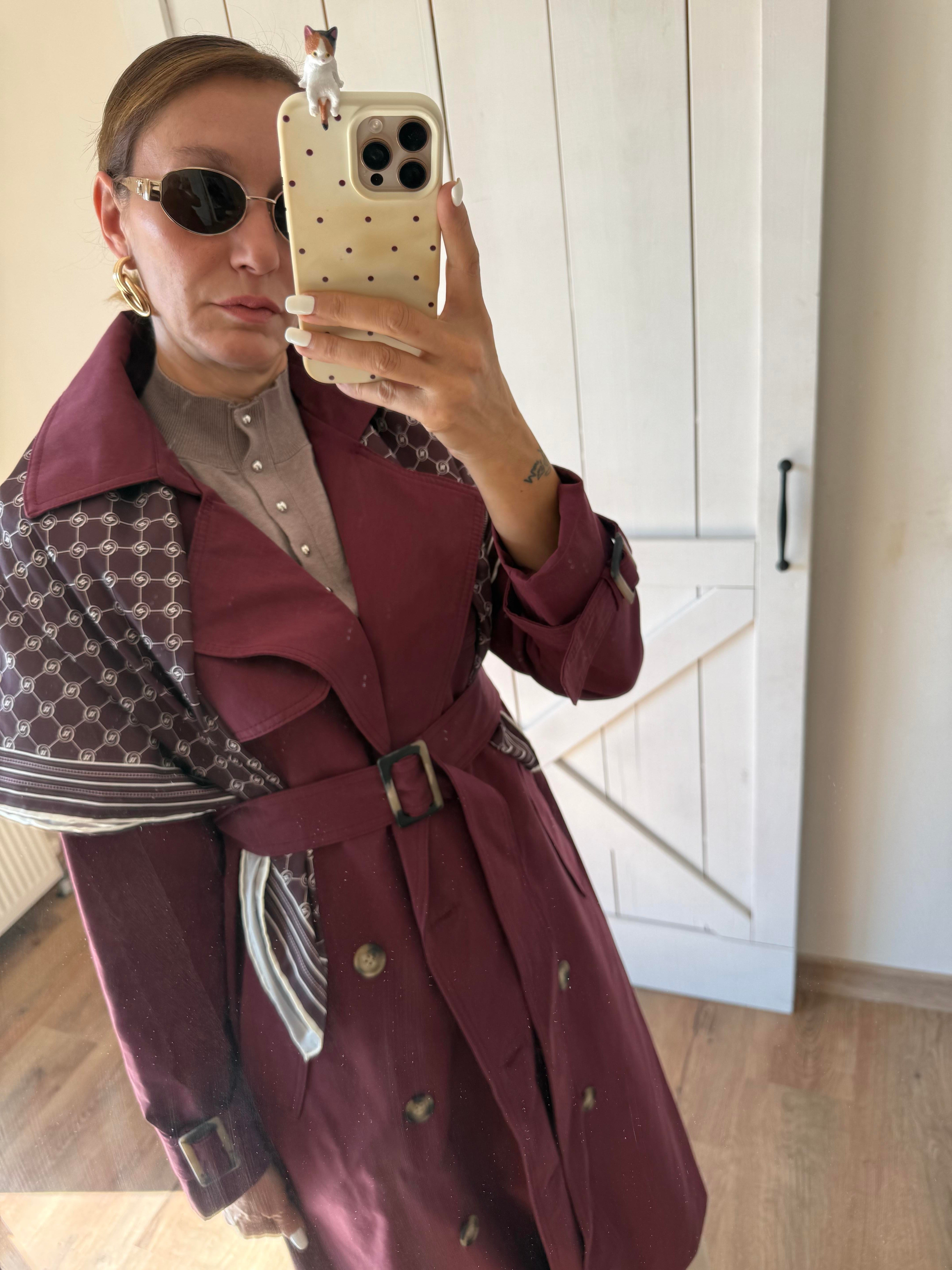 Premium Bordo Massi Trençkot