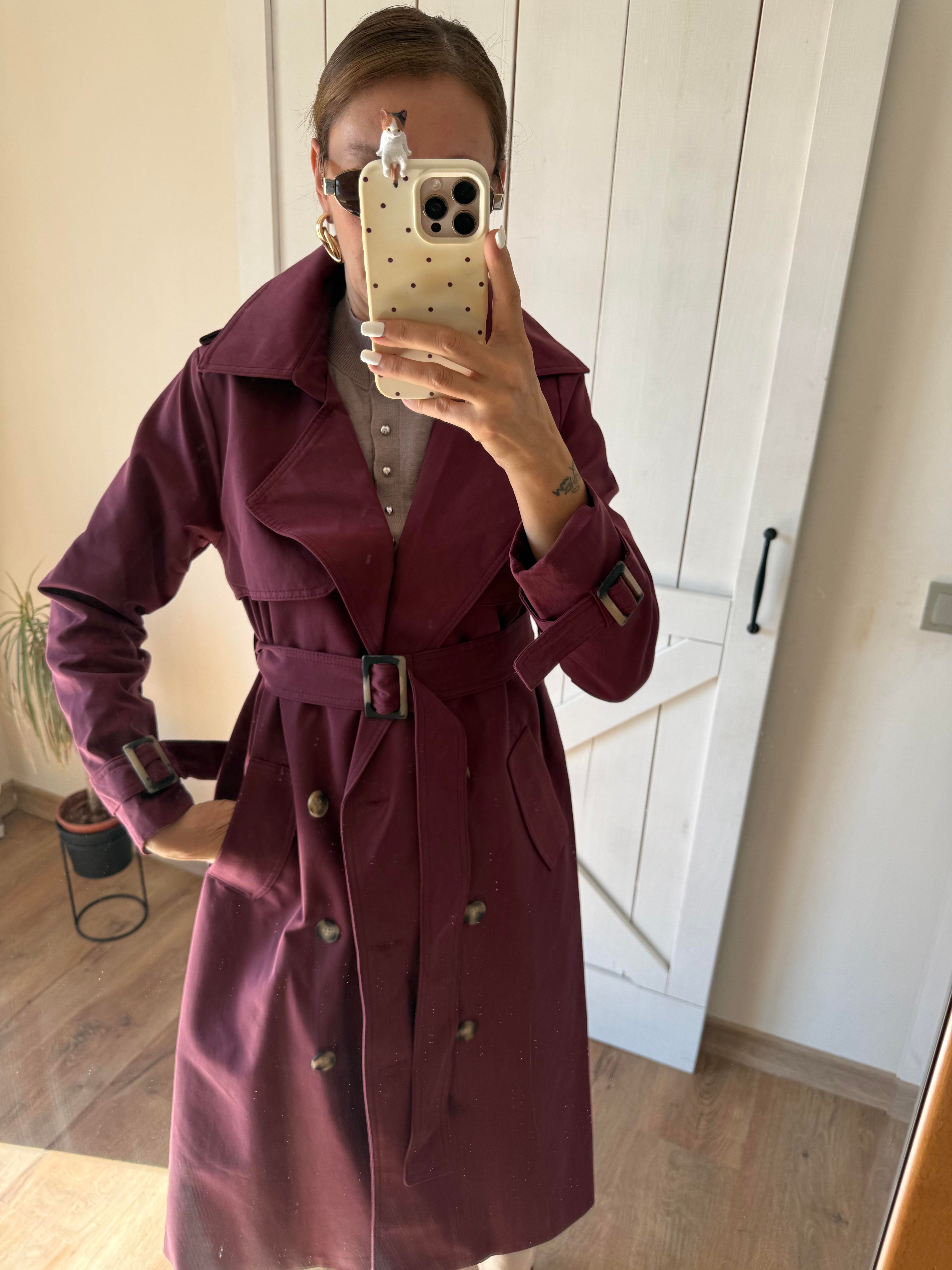 Premium Bordo Massi Trençkot