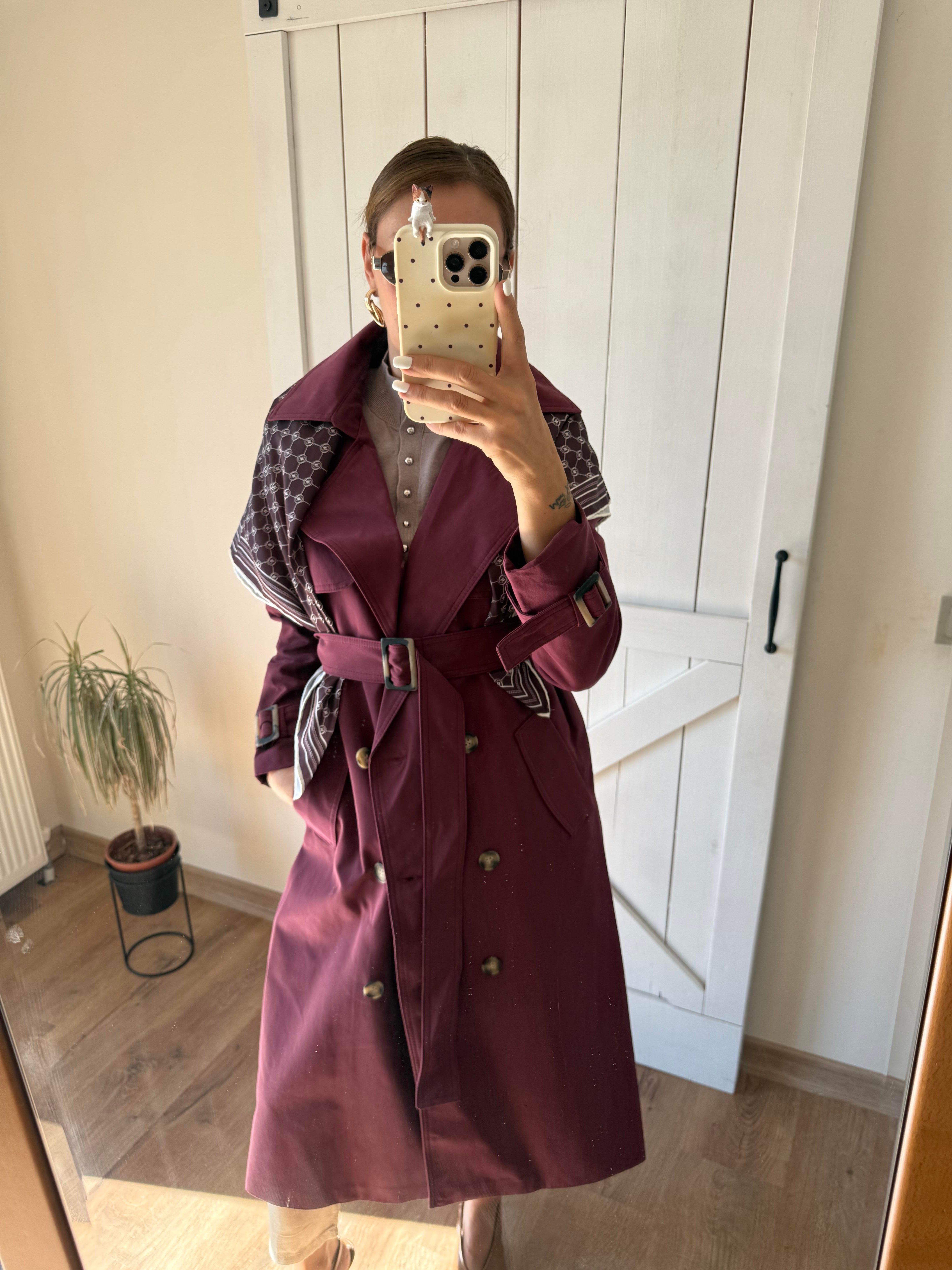 Premium Bordo Massi Trençkot