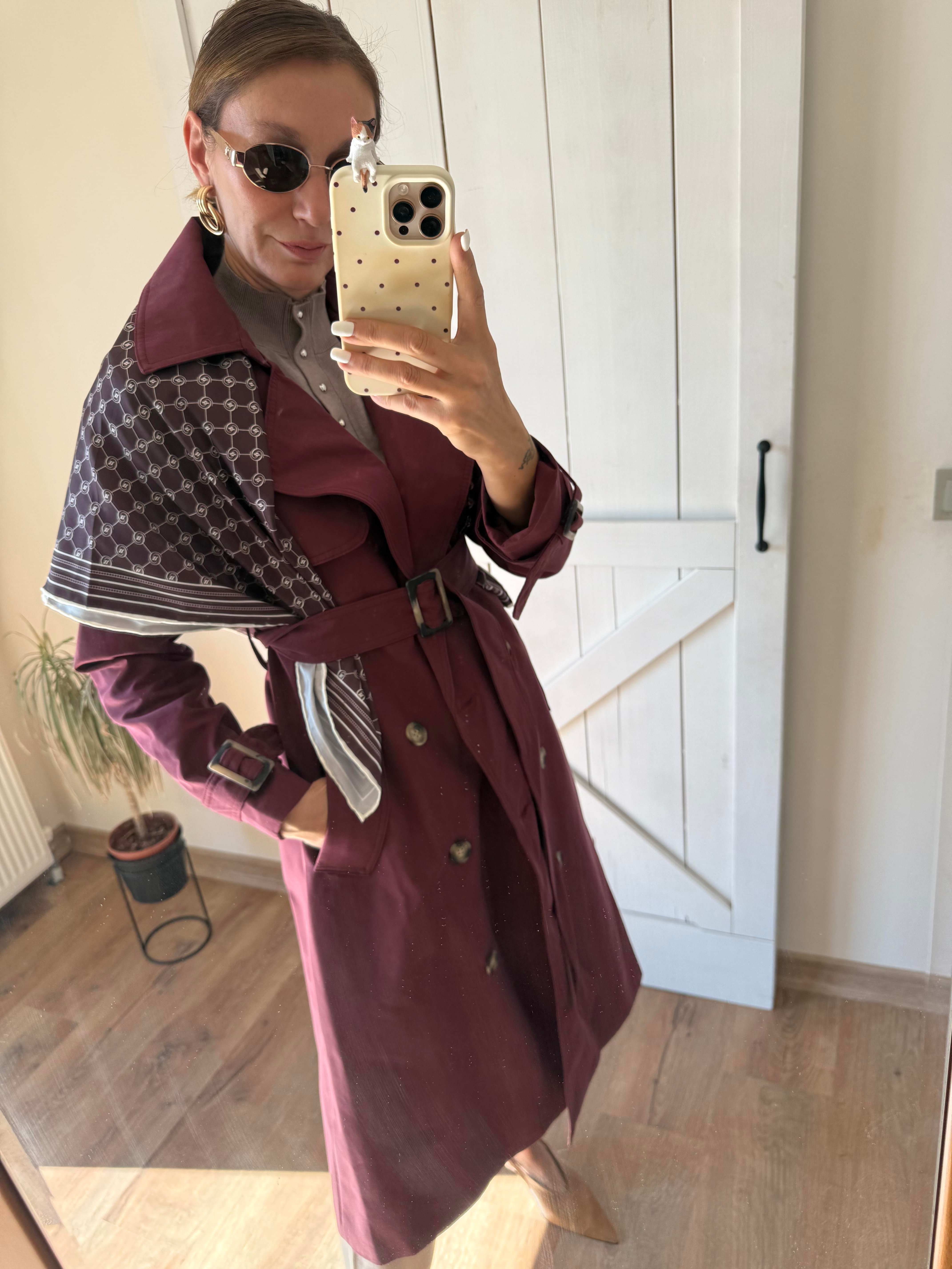 Premium Bordo Massi Trençkot