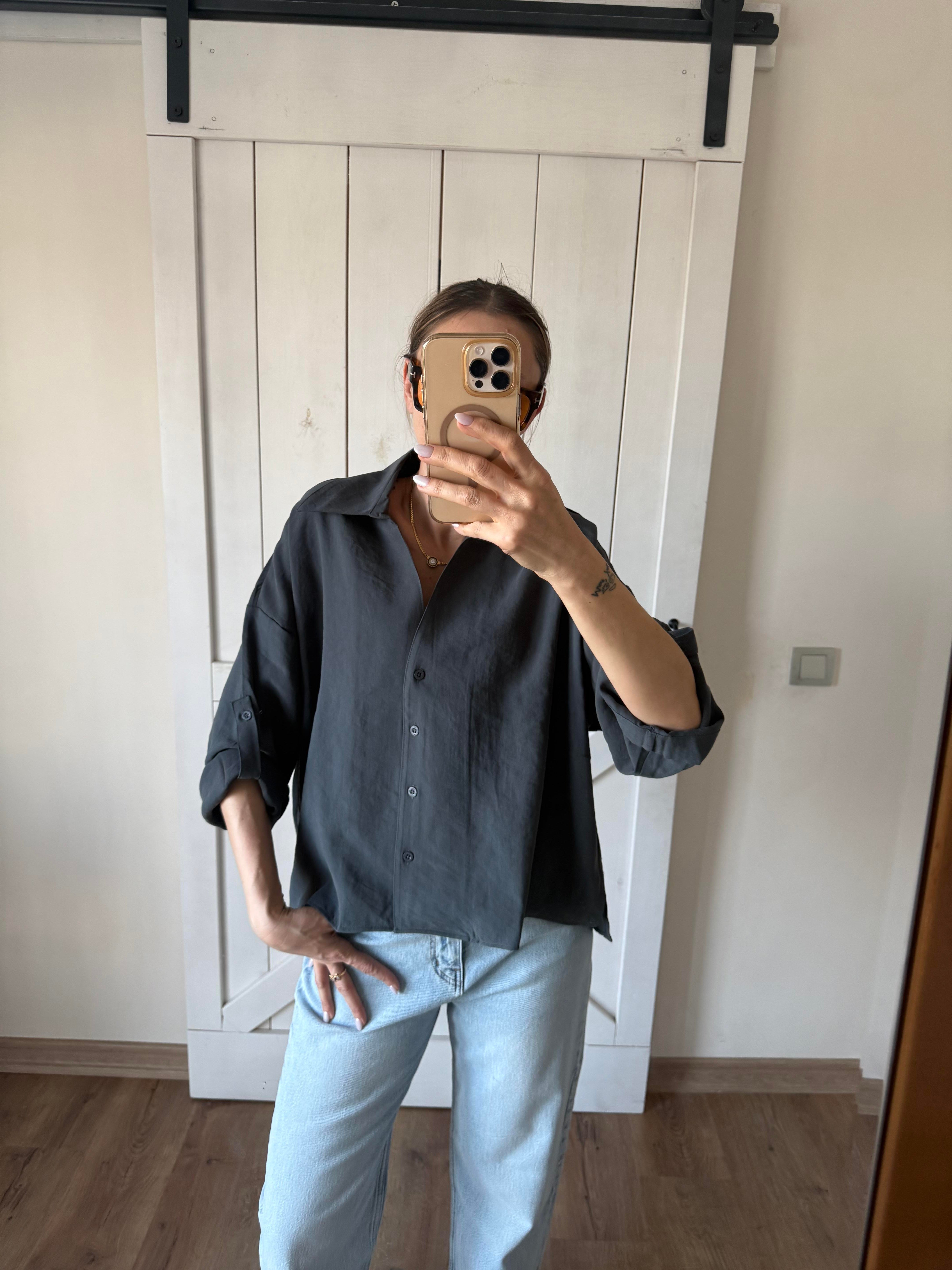 Premium Füme V Yaka Gömlek