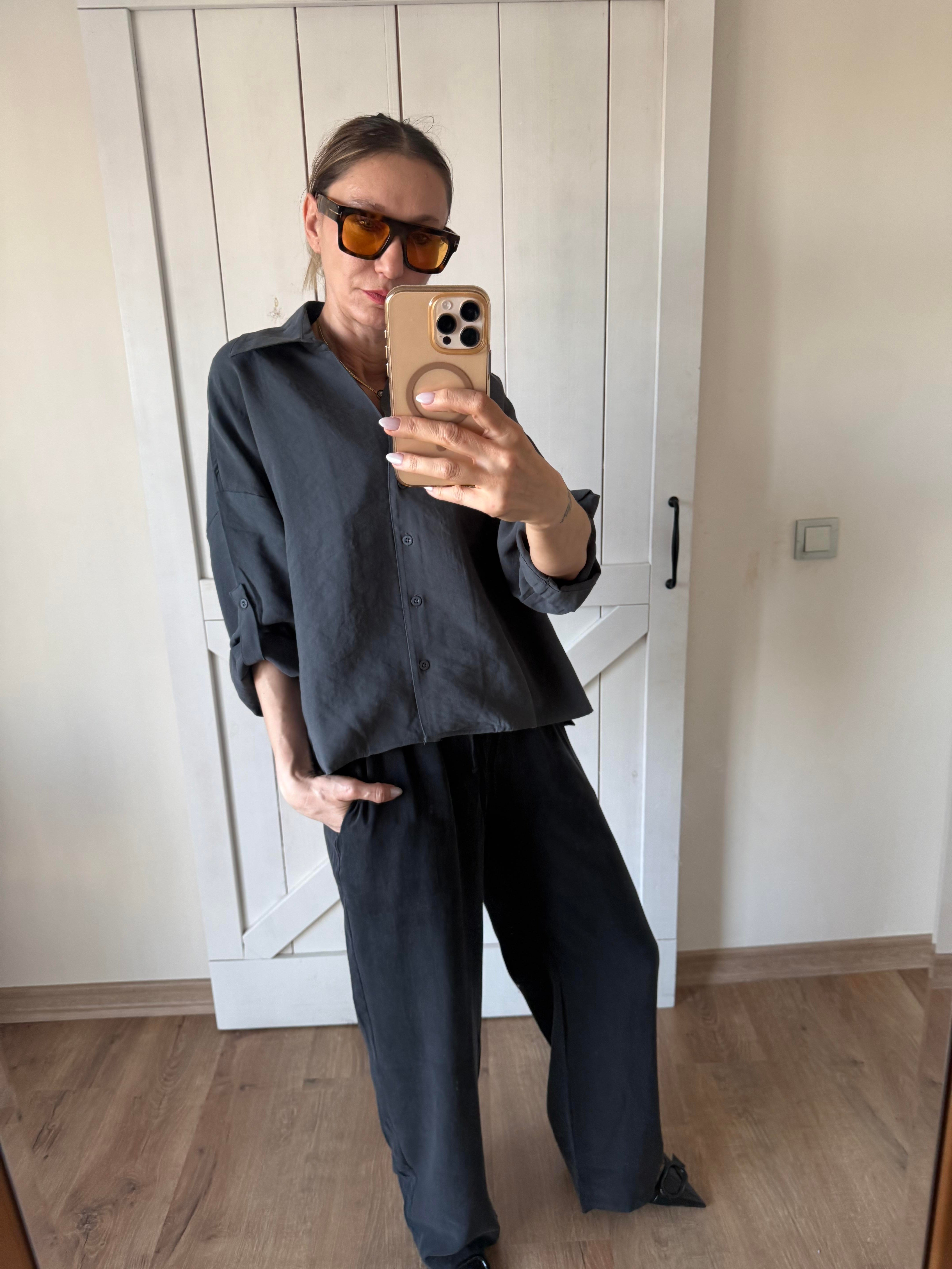 Premium Füme V Yaka Gömlek