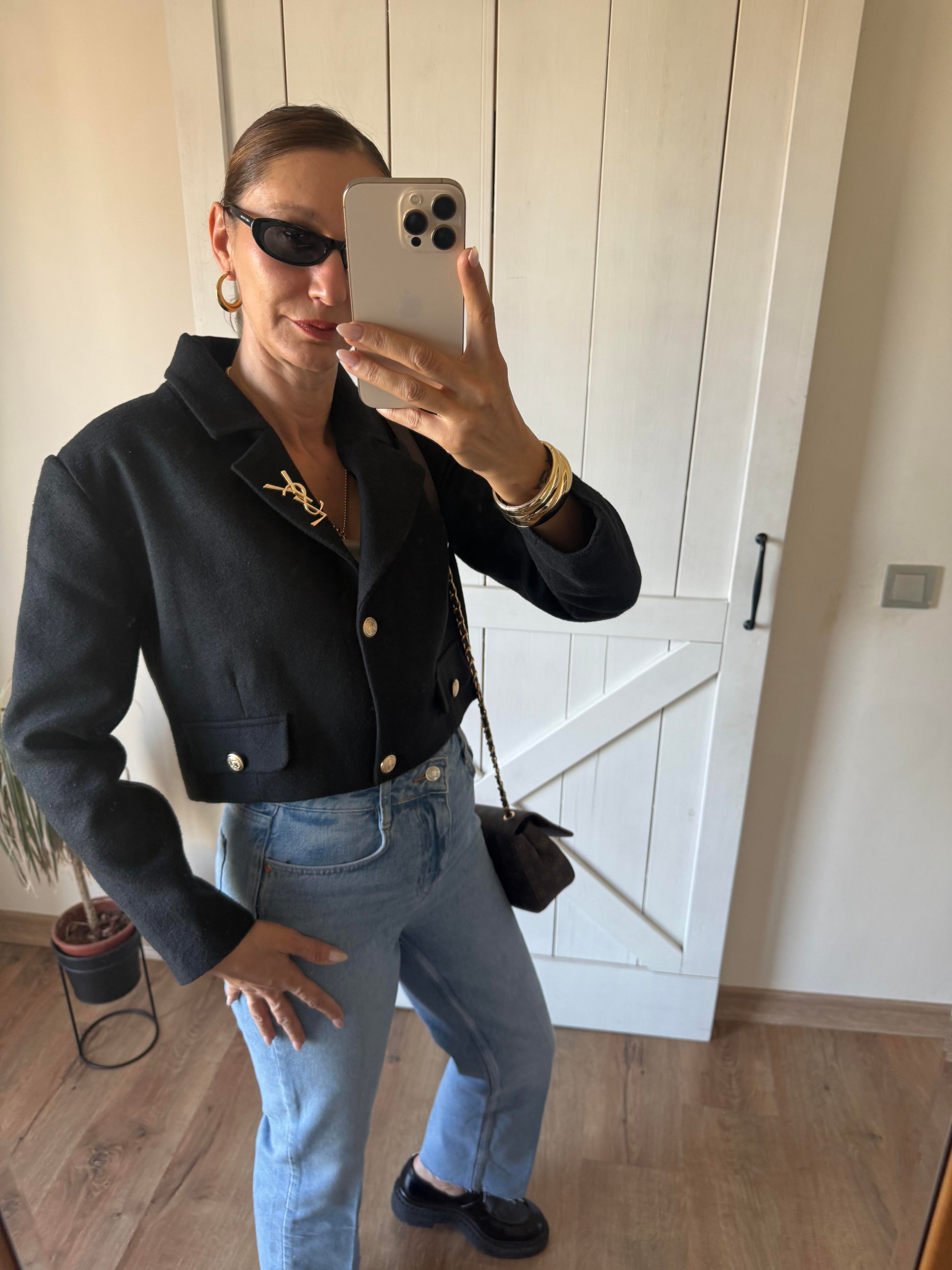 Premium Kaşe Broşlu Ceket