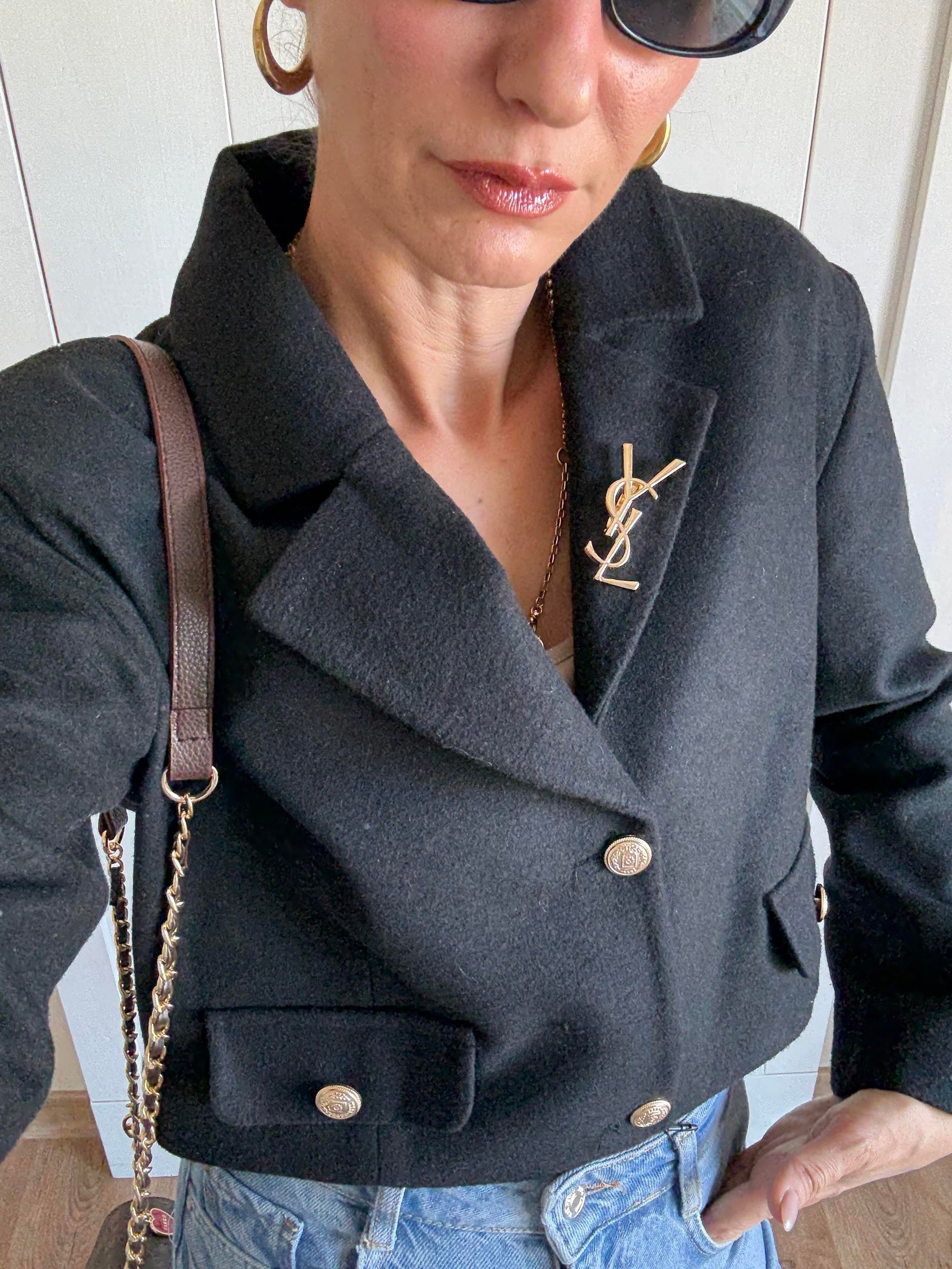 Premium Kaşe Broşlu Ceket