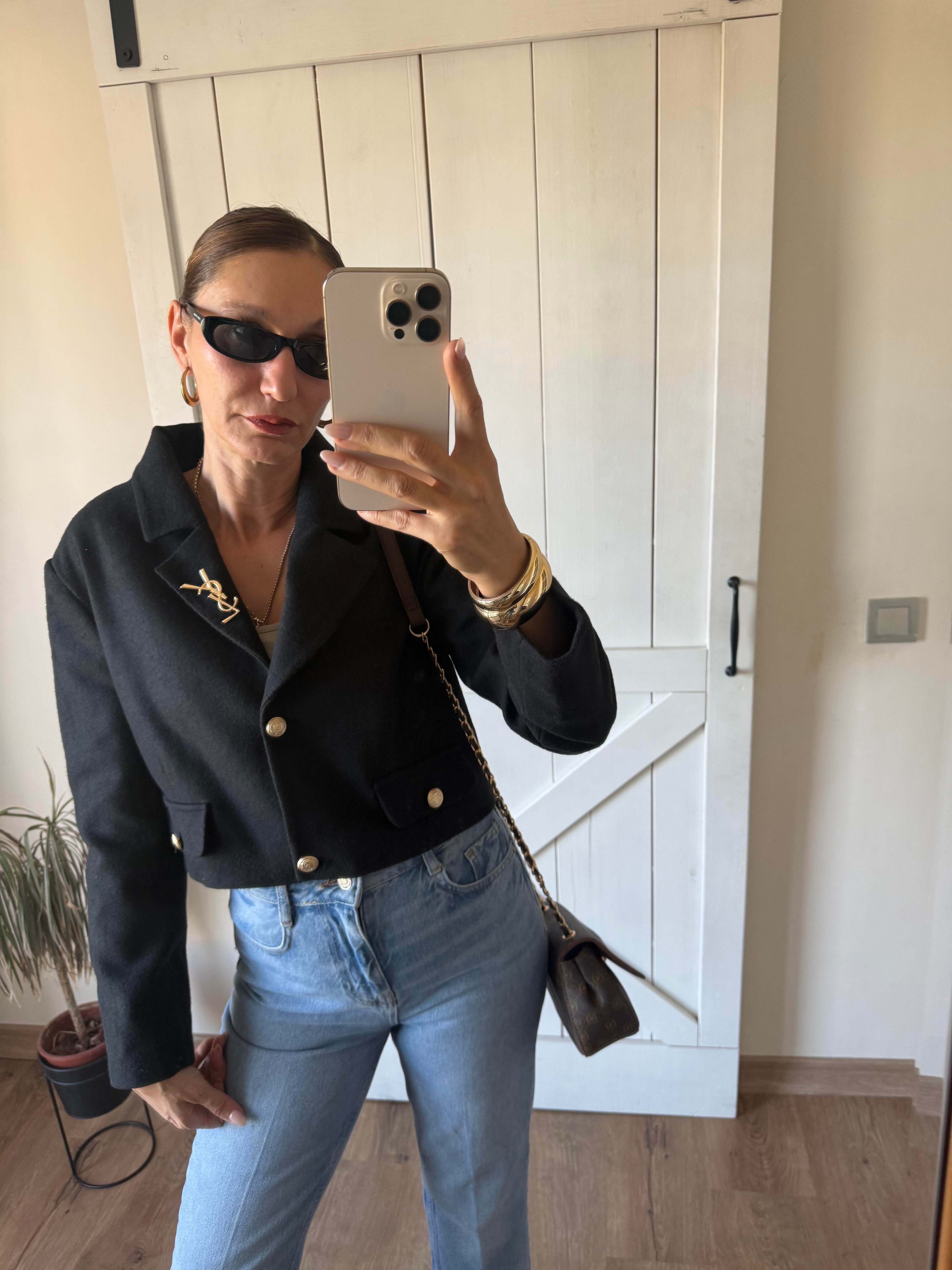 Premium Kaşe Broşlu Ceket