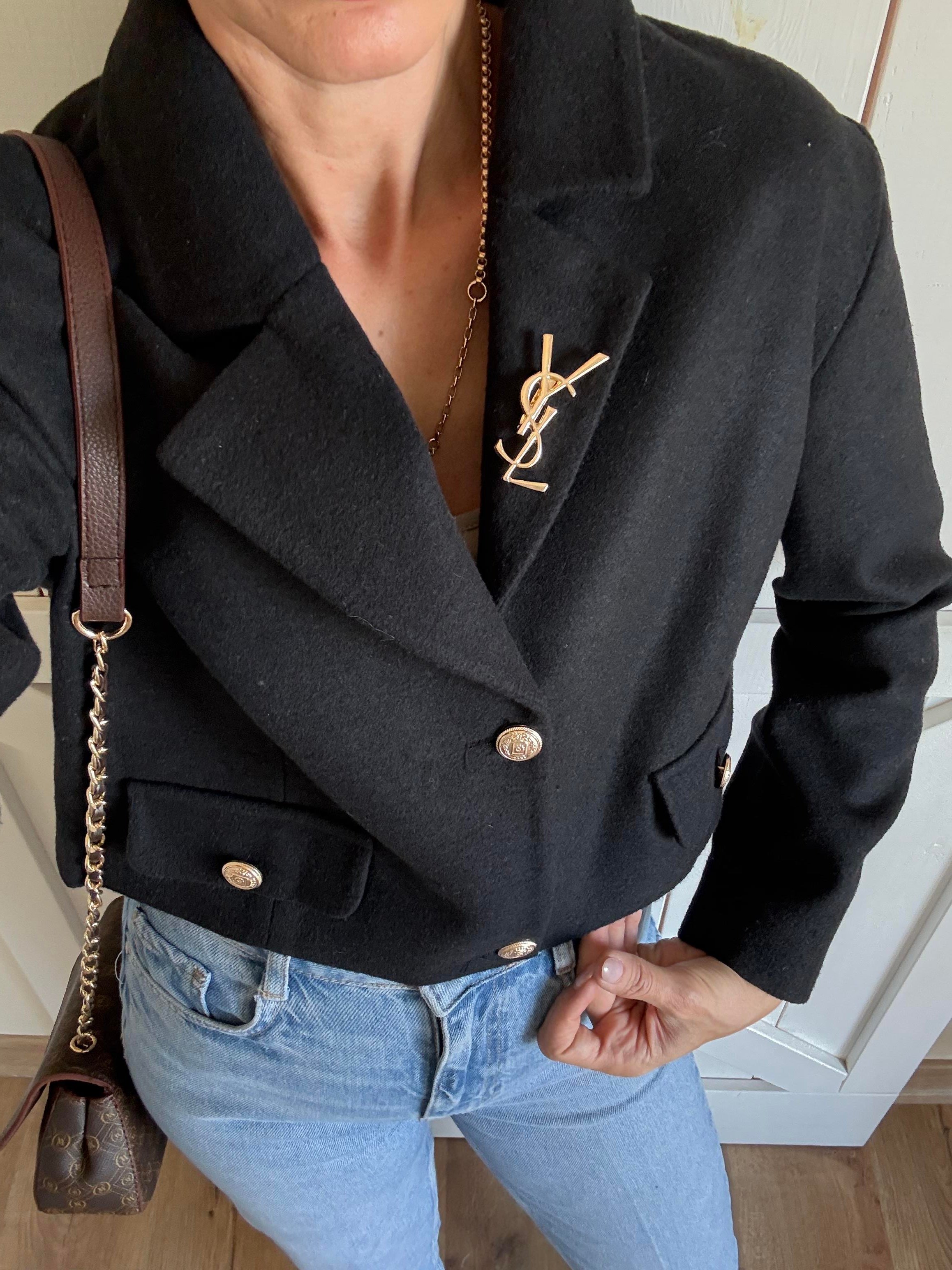 Premium Kaşe Broşlu Ceket