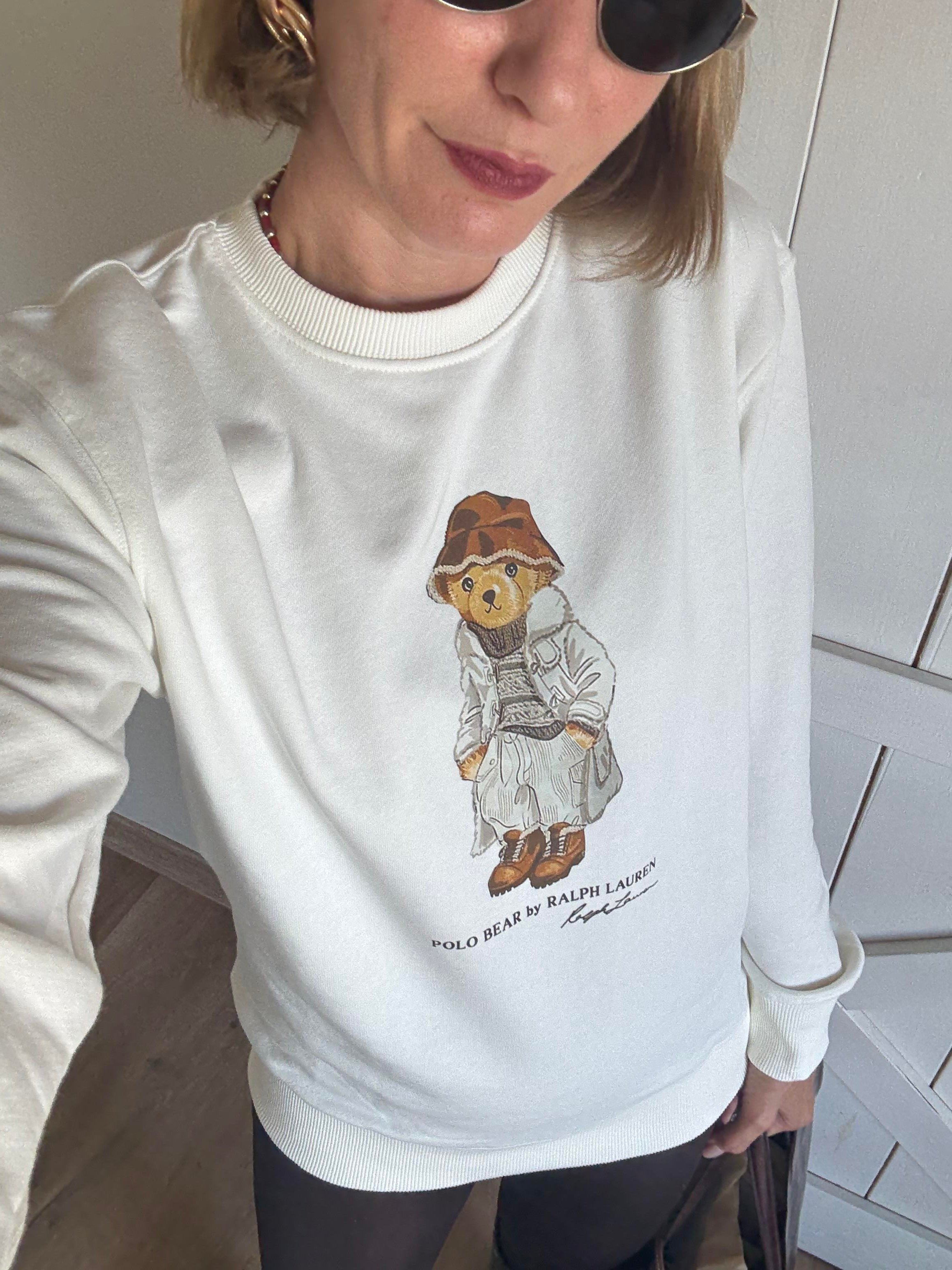 Premium Kırık Beyaz Ayıcıklı Sweat