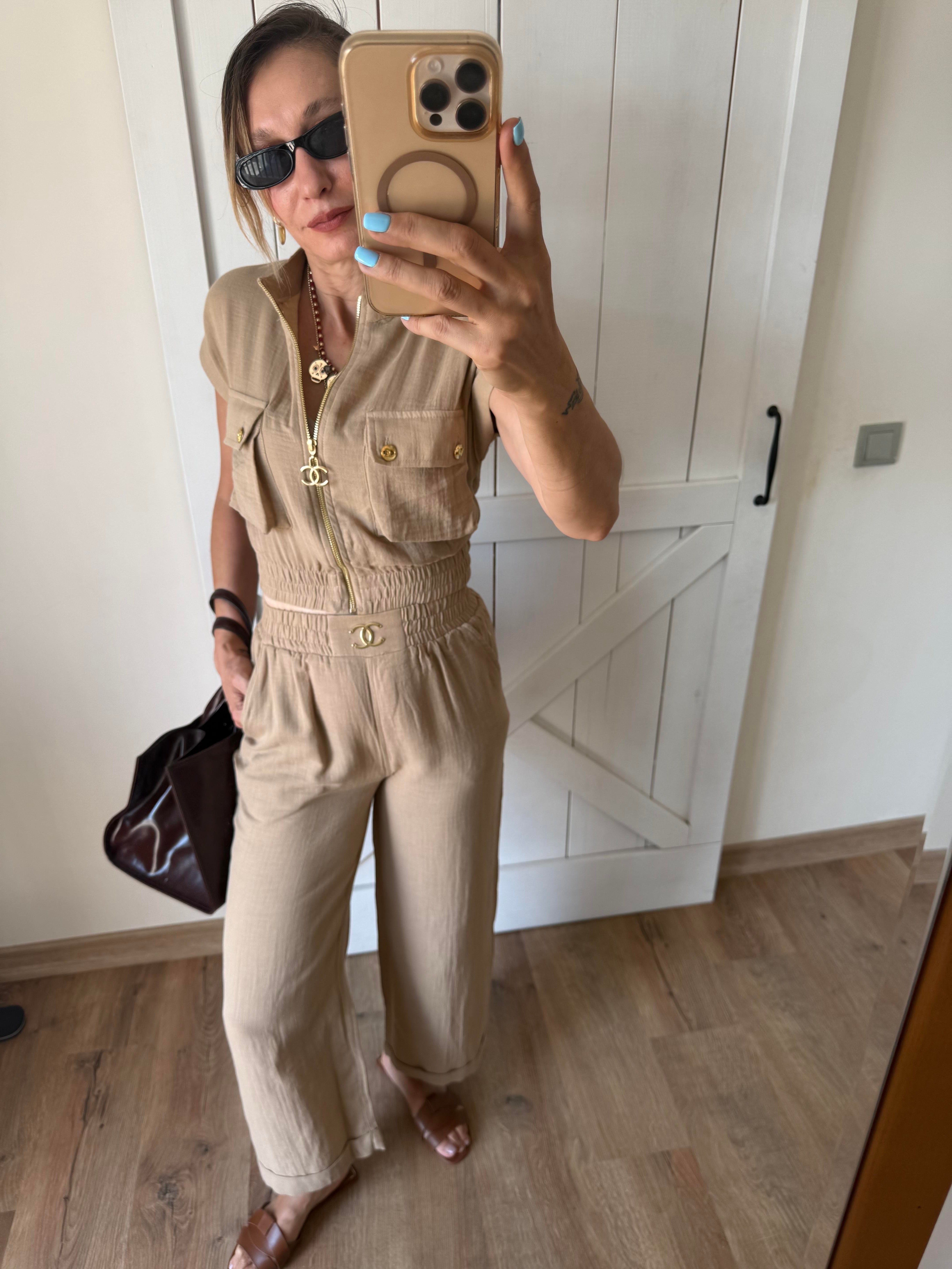 Premium Kum Ch Pantolon Üst Takım