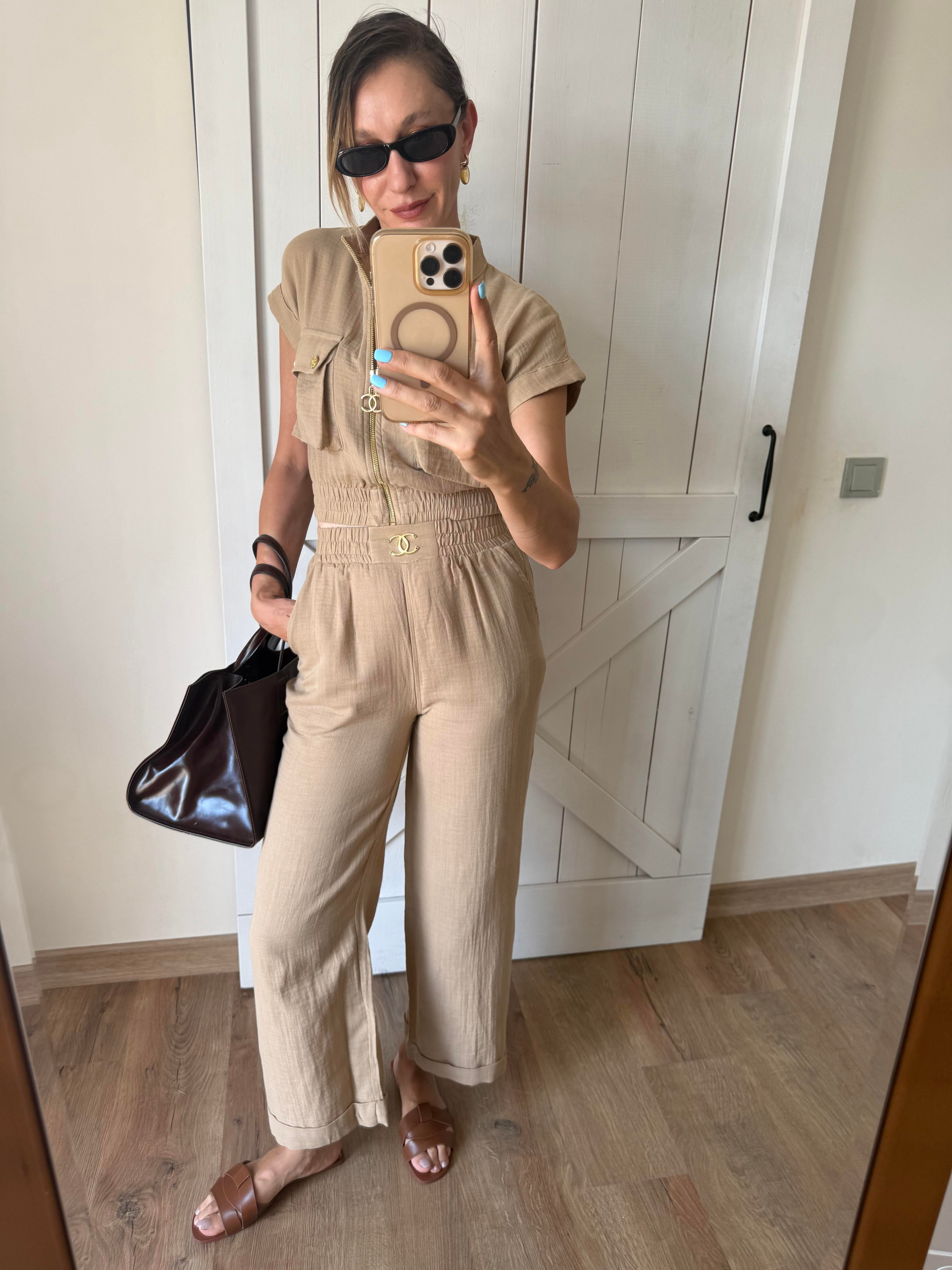 Premium Kum Ch Pantolon Üst Takım