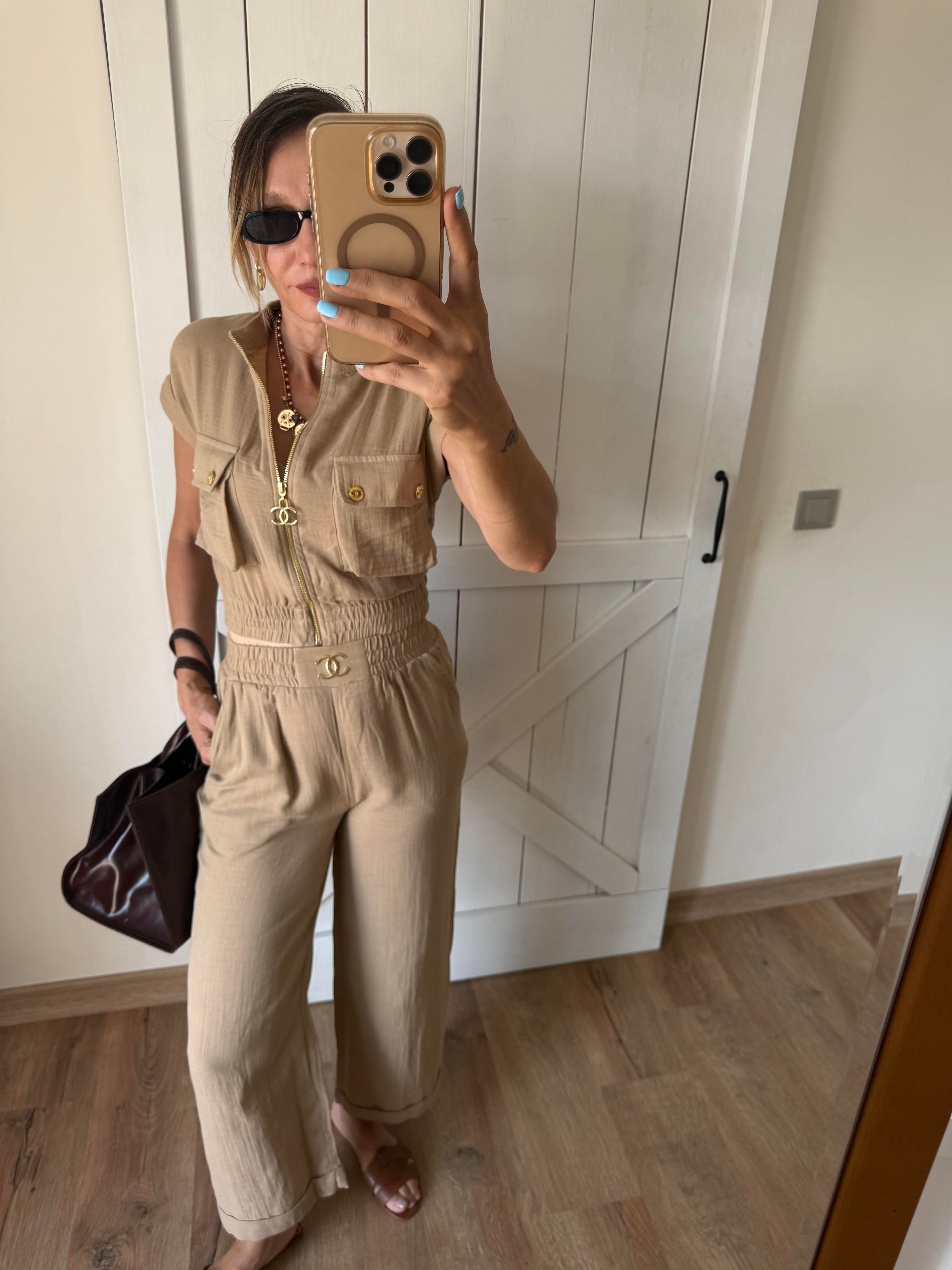 Premium Kum Ch Pantolon Üst Takım