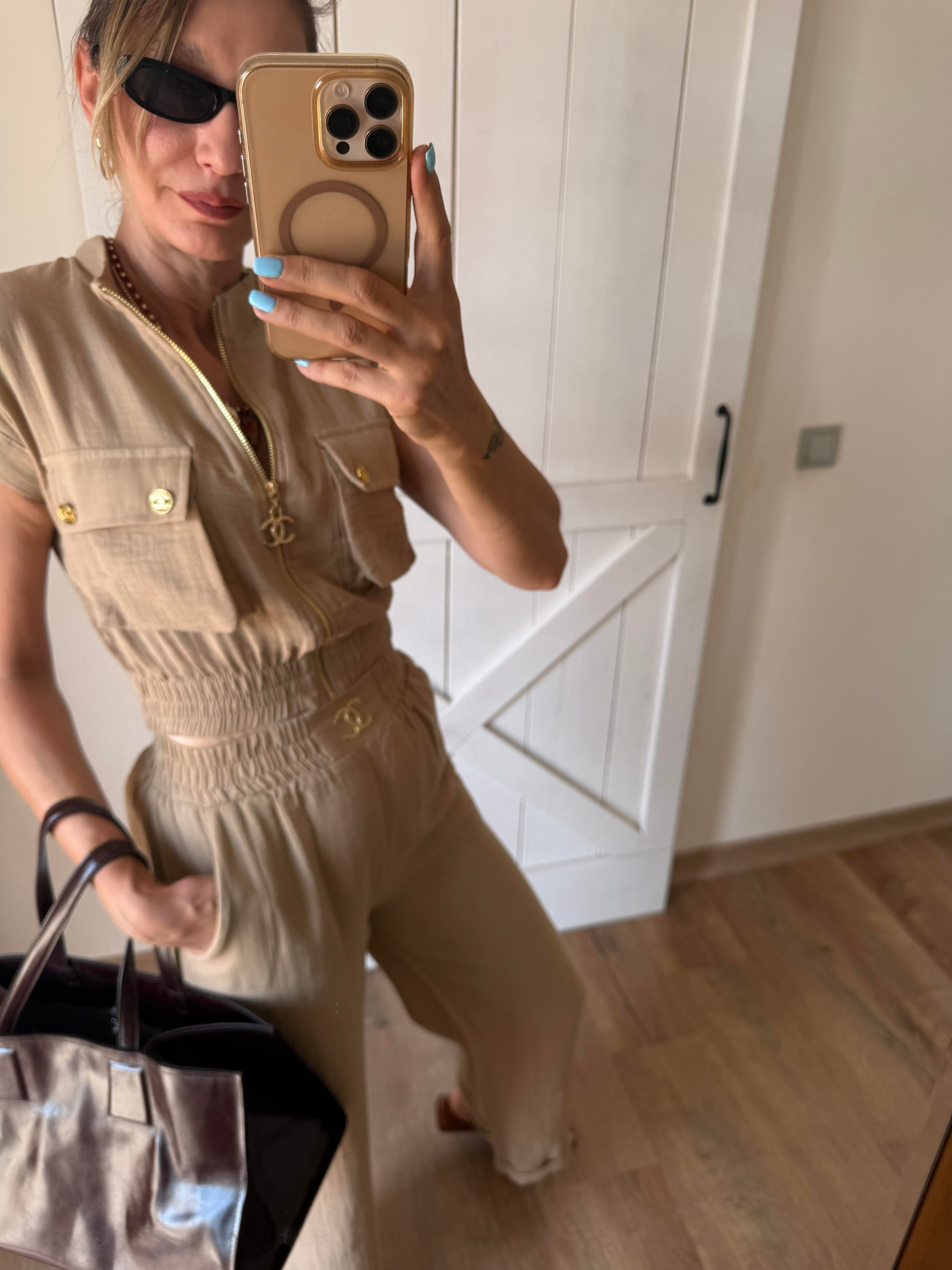 Premium Kum Ch Pantolon Üst Takım