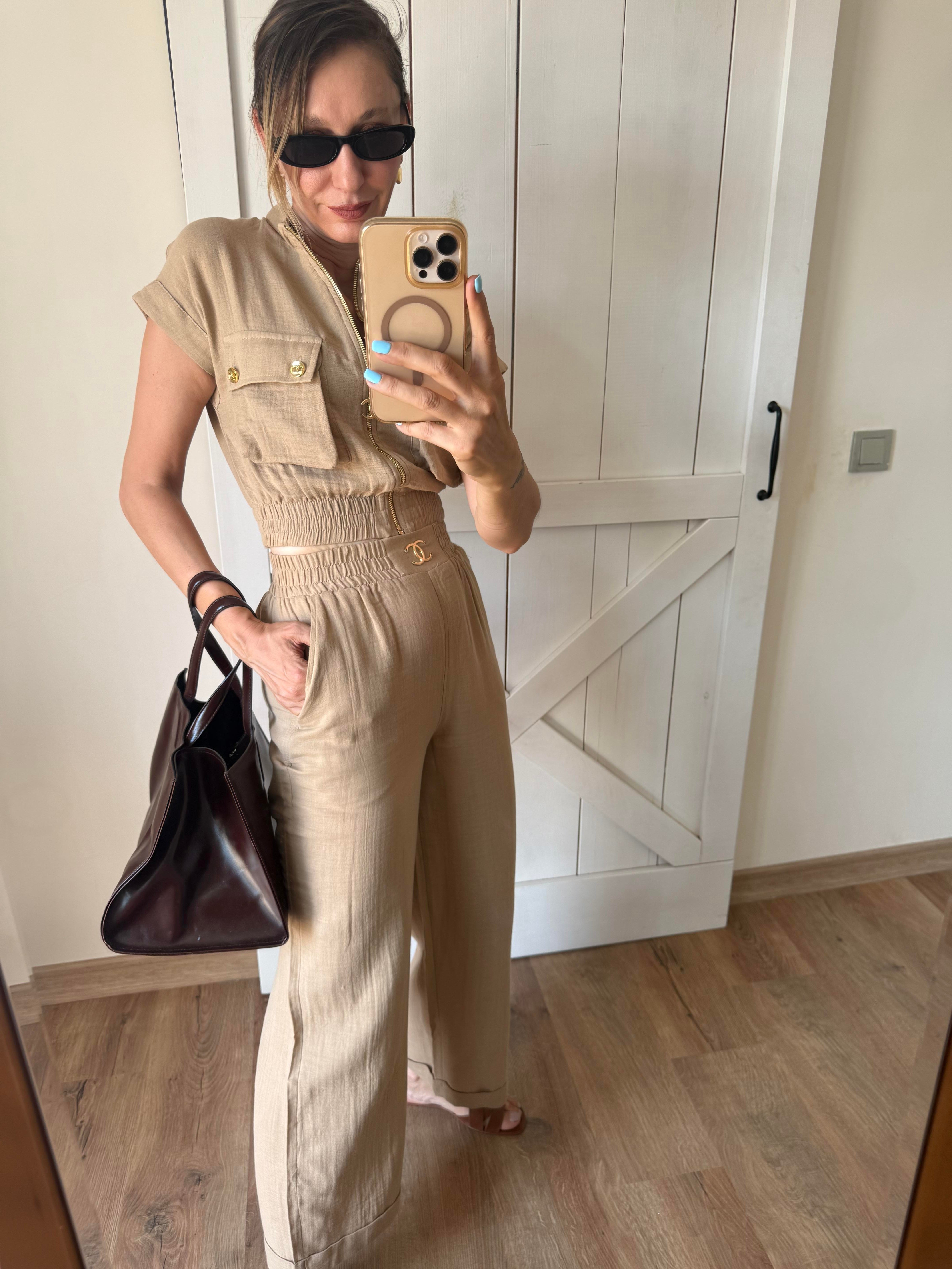 Premium Kum Ch Pantolon Üst Takım