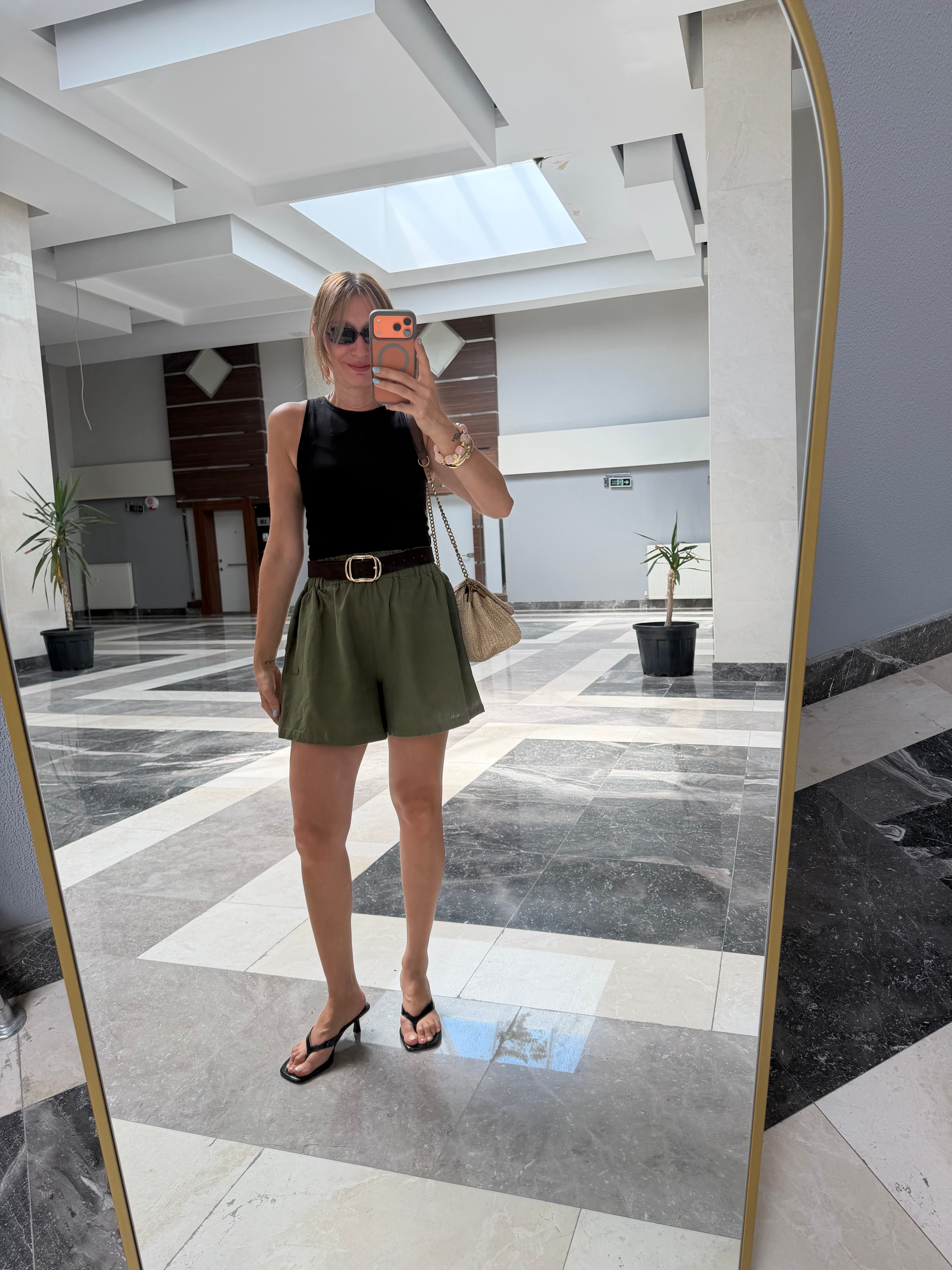 Premium Lcs Çağla Kalın Bel Şort