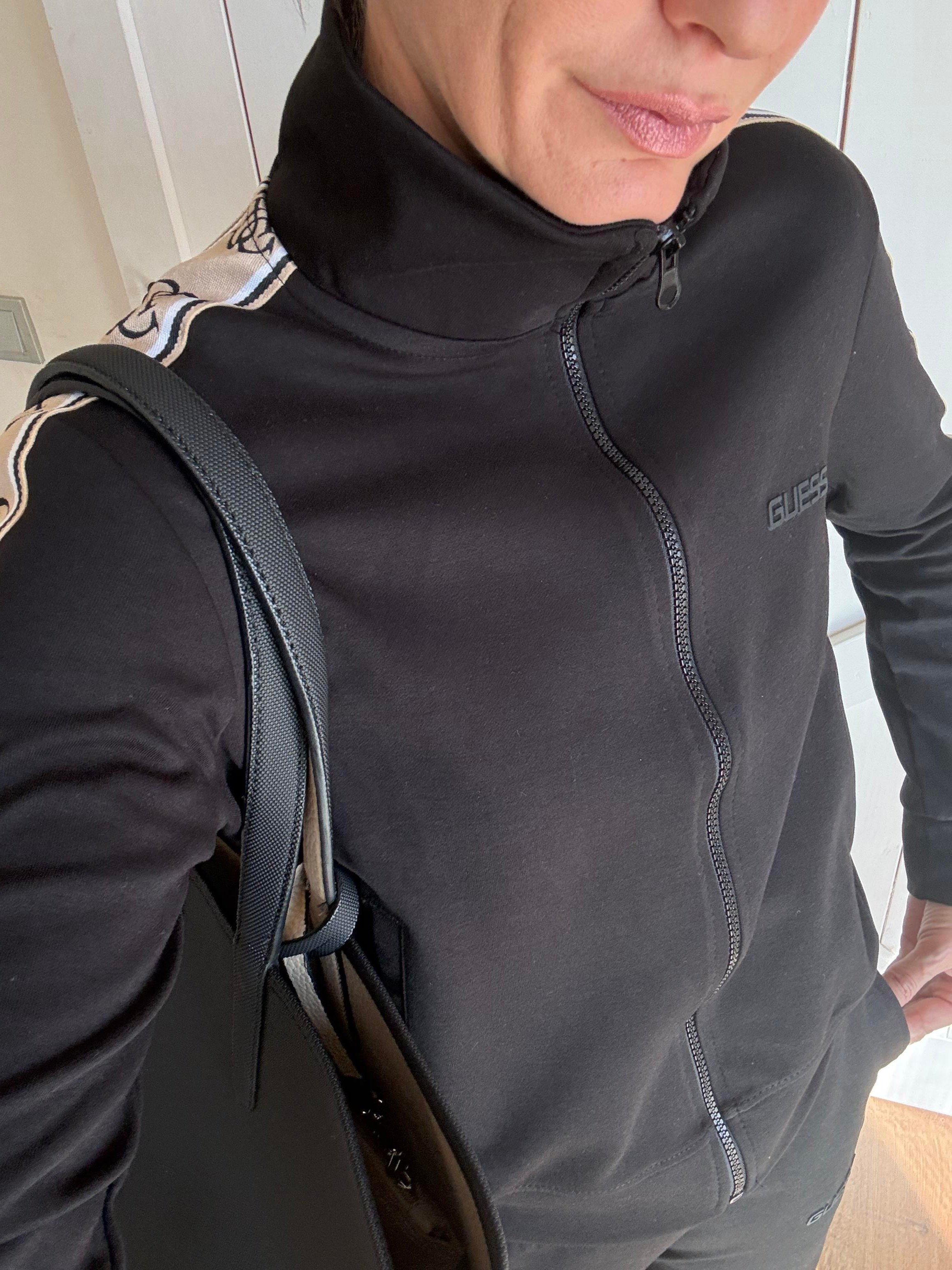 Premium Şeritli Fermuarlı Sweat Pantolon Takım