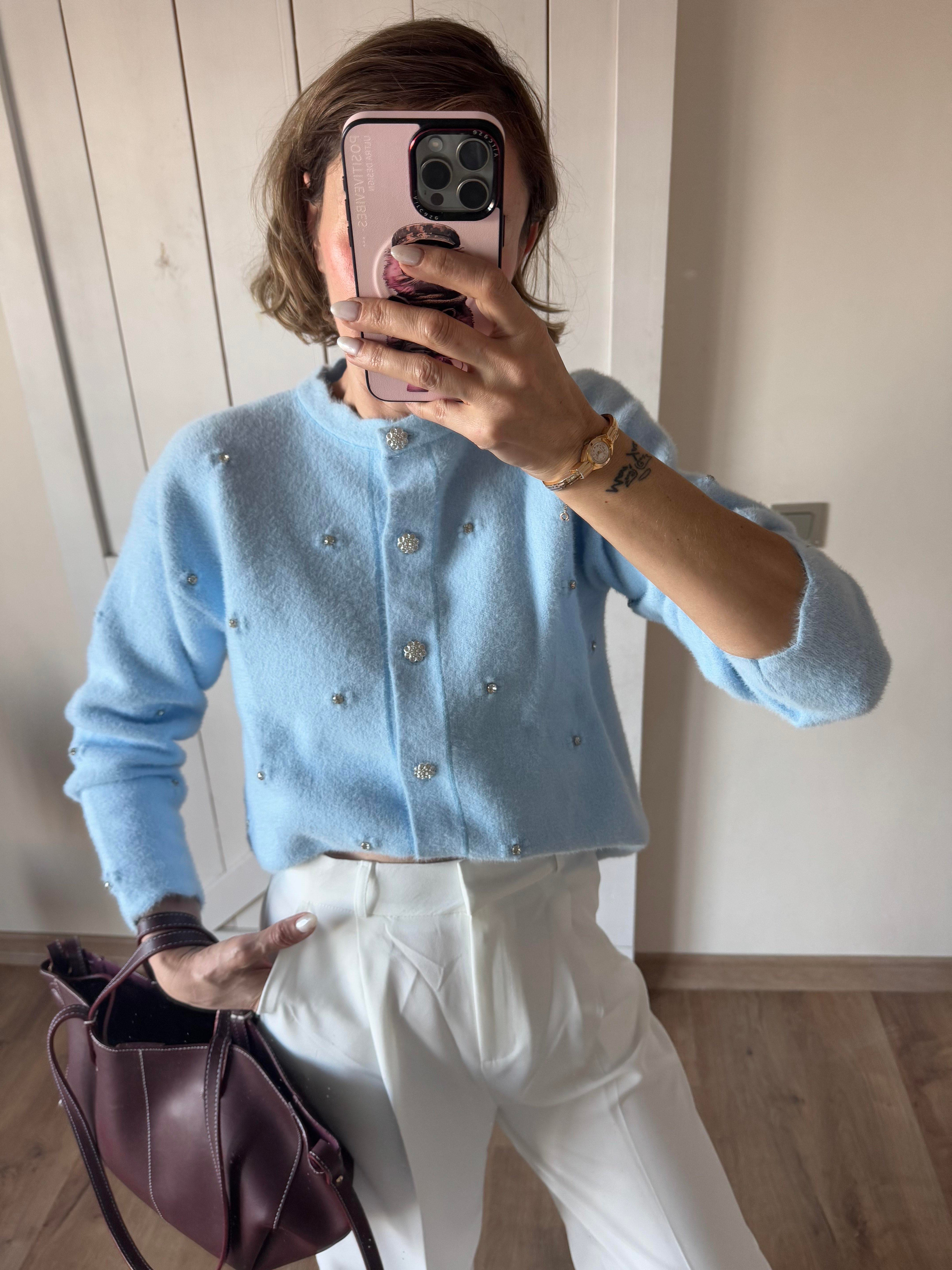 Premium Taş İşlemeli Angora