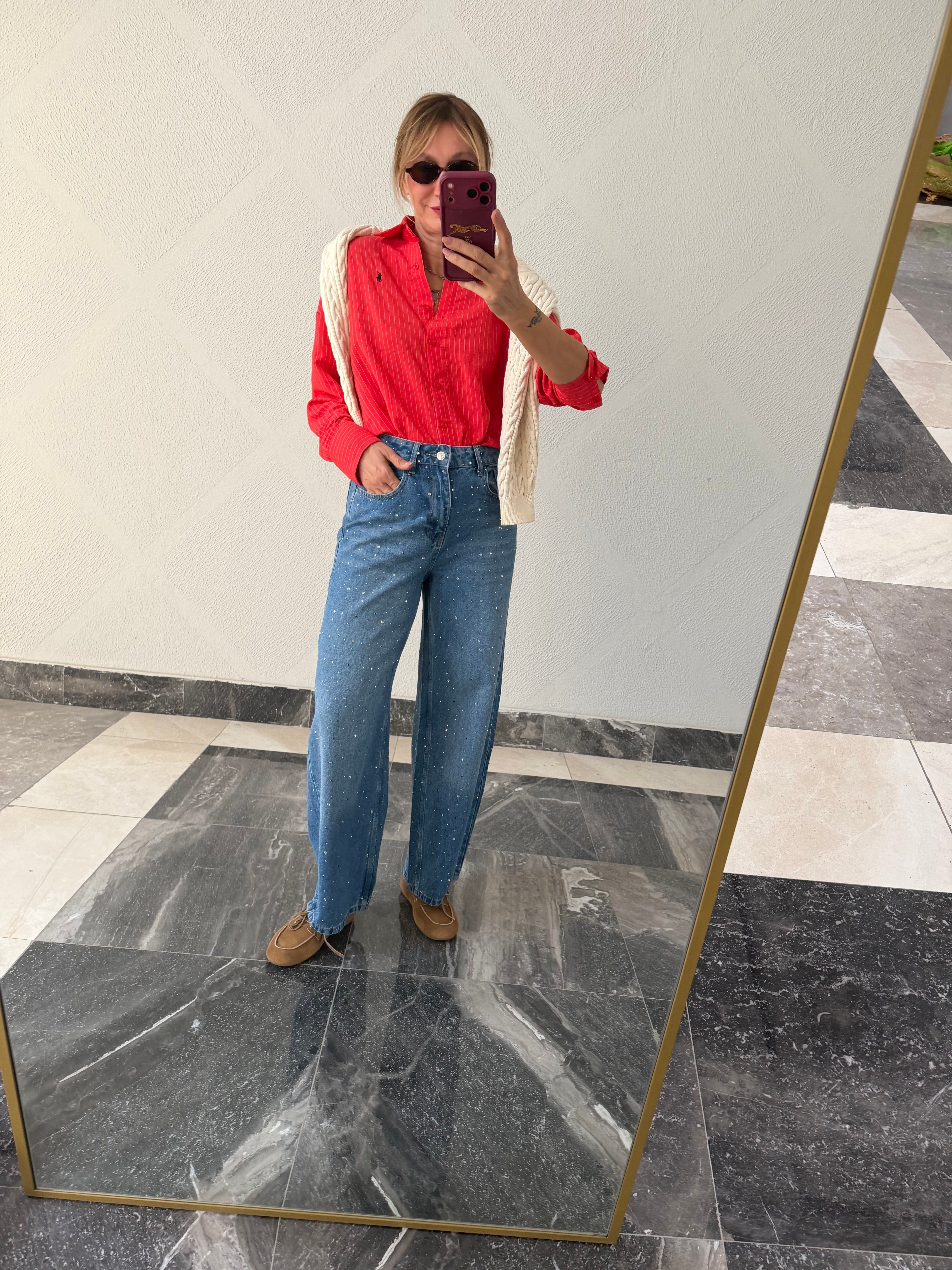 Premium Taşlı Yumuşak Denim
