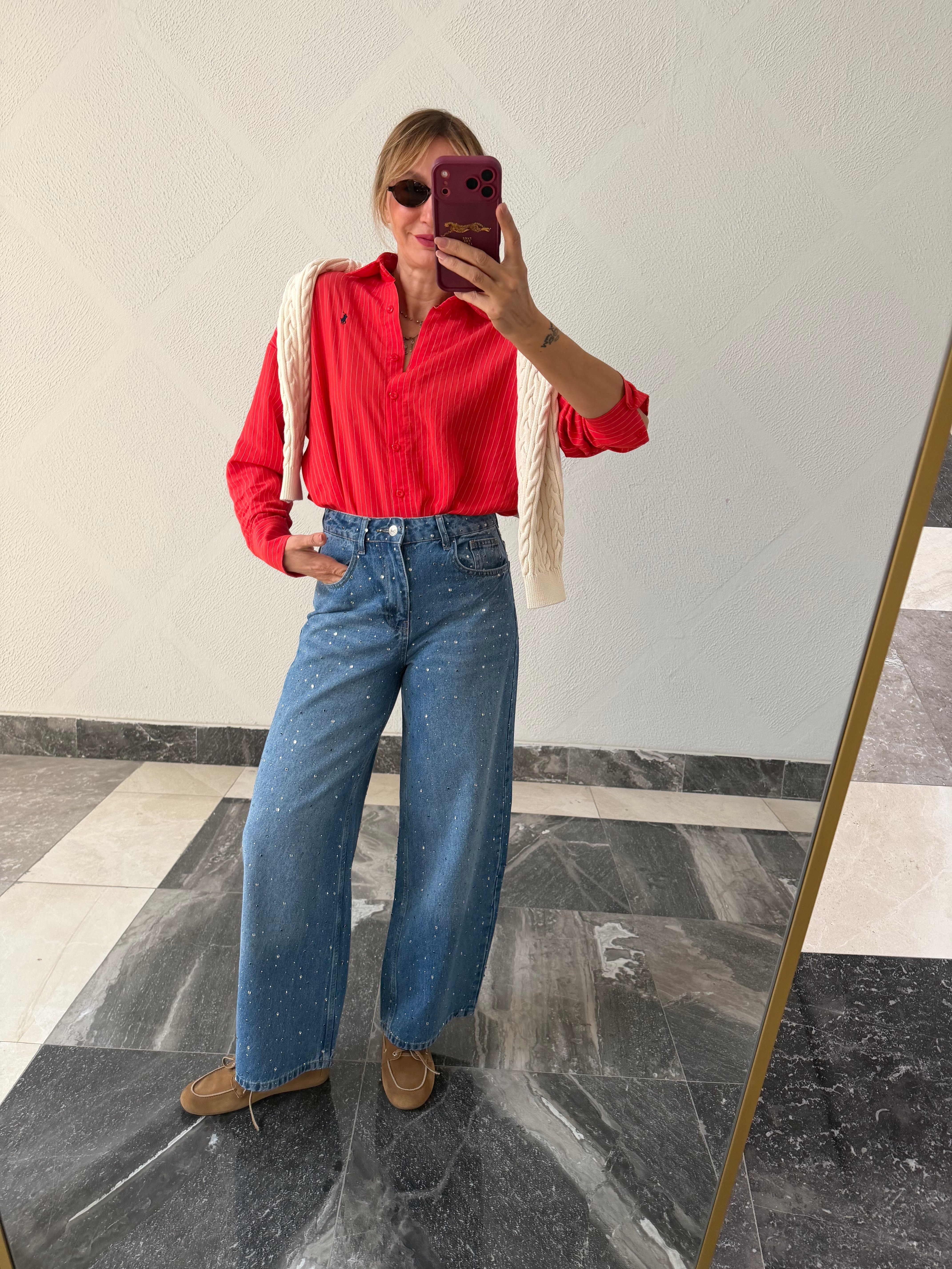 Premium Taşlı Yumuşak Denim