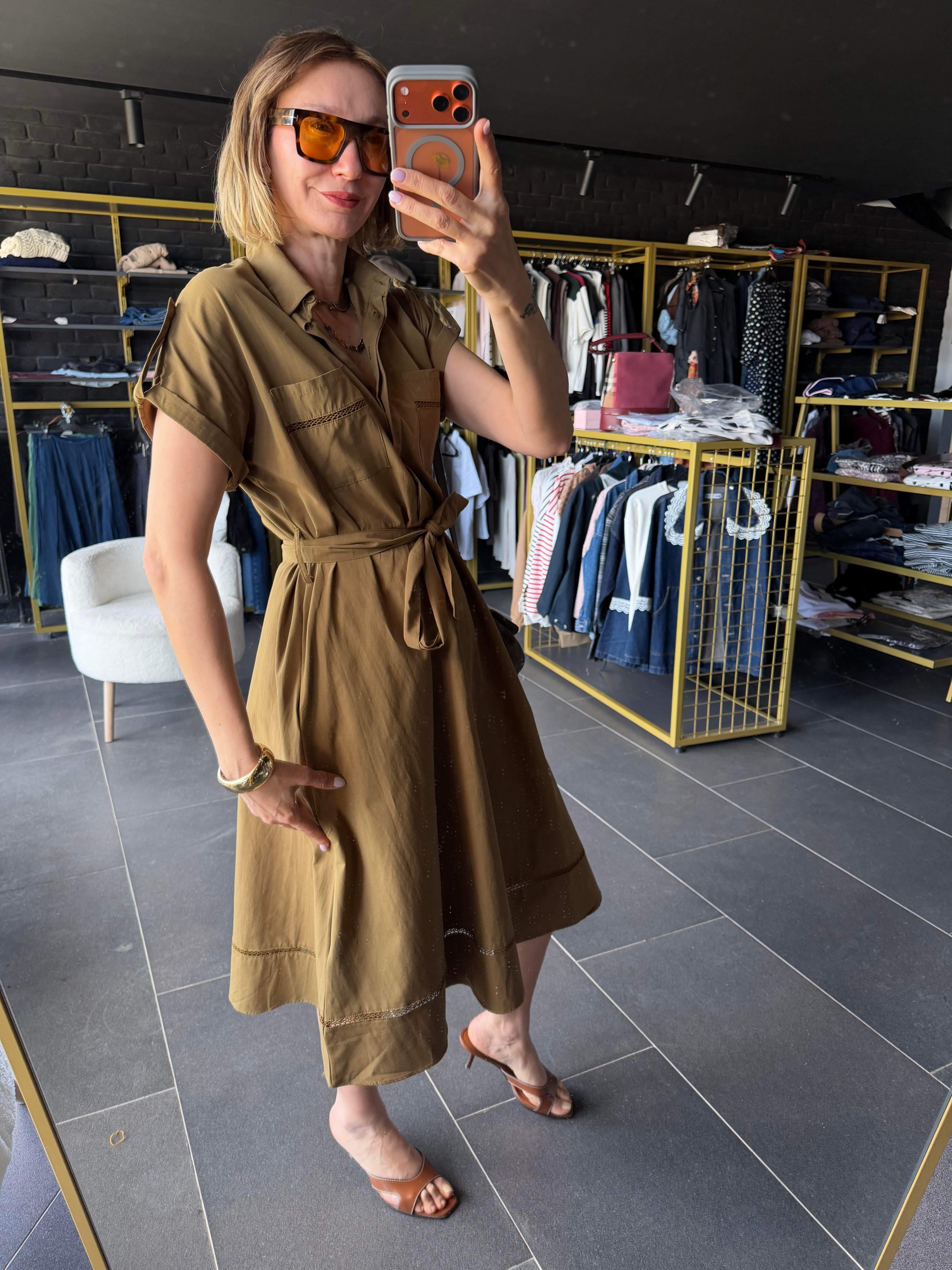 Premium Work Çağla Elbise