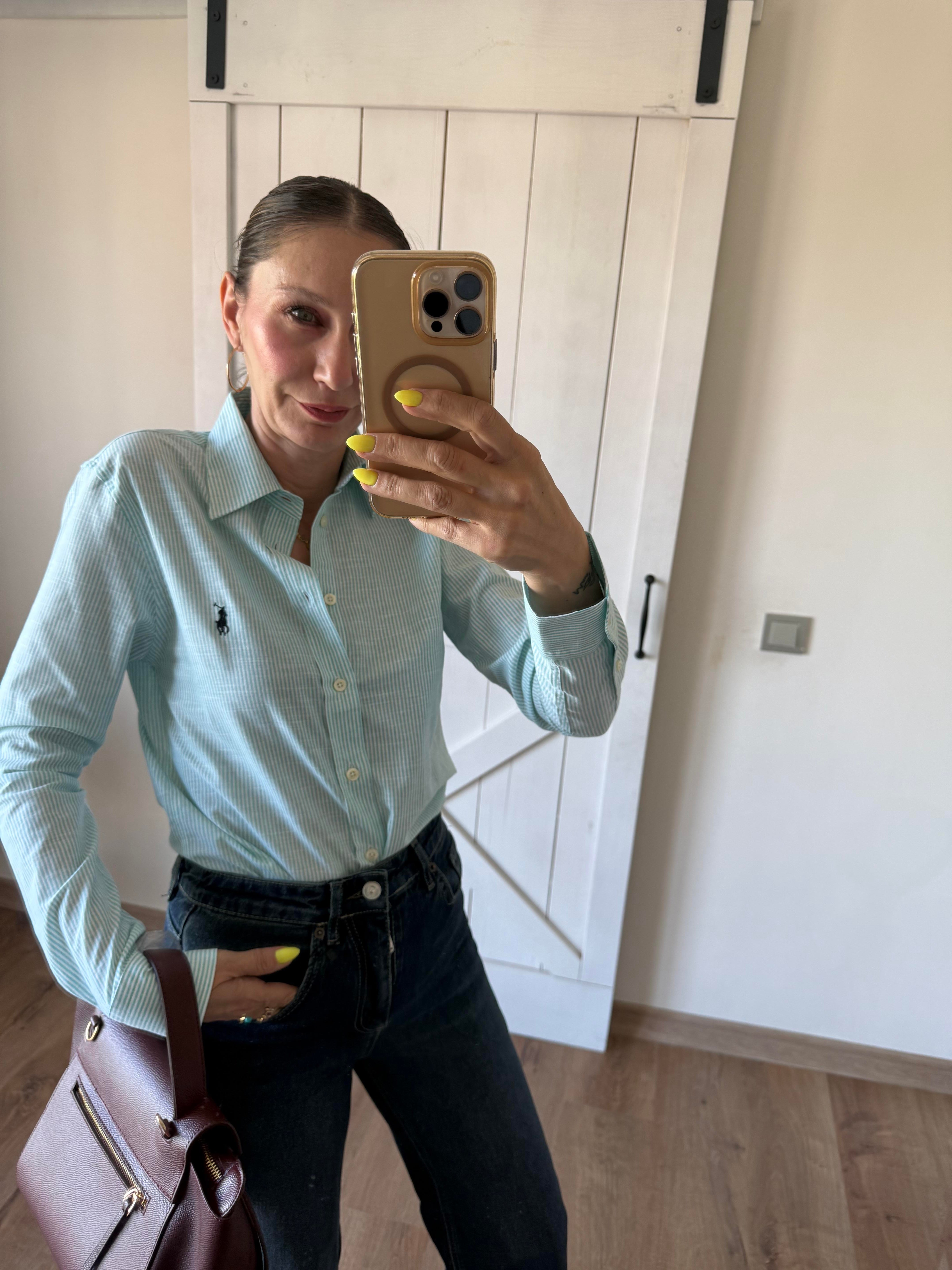 Premium Yeşil Çizgili