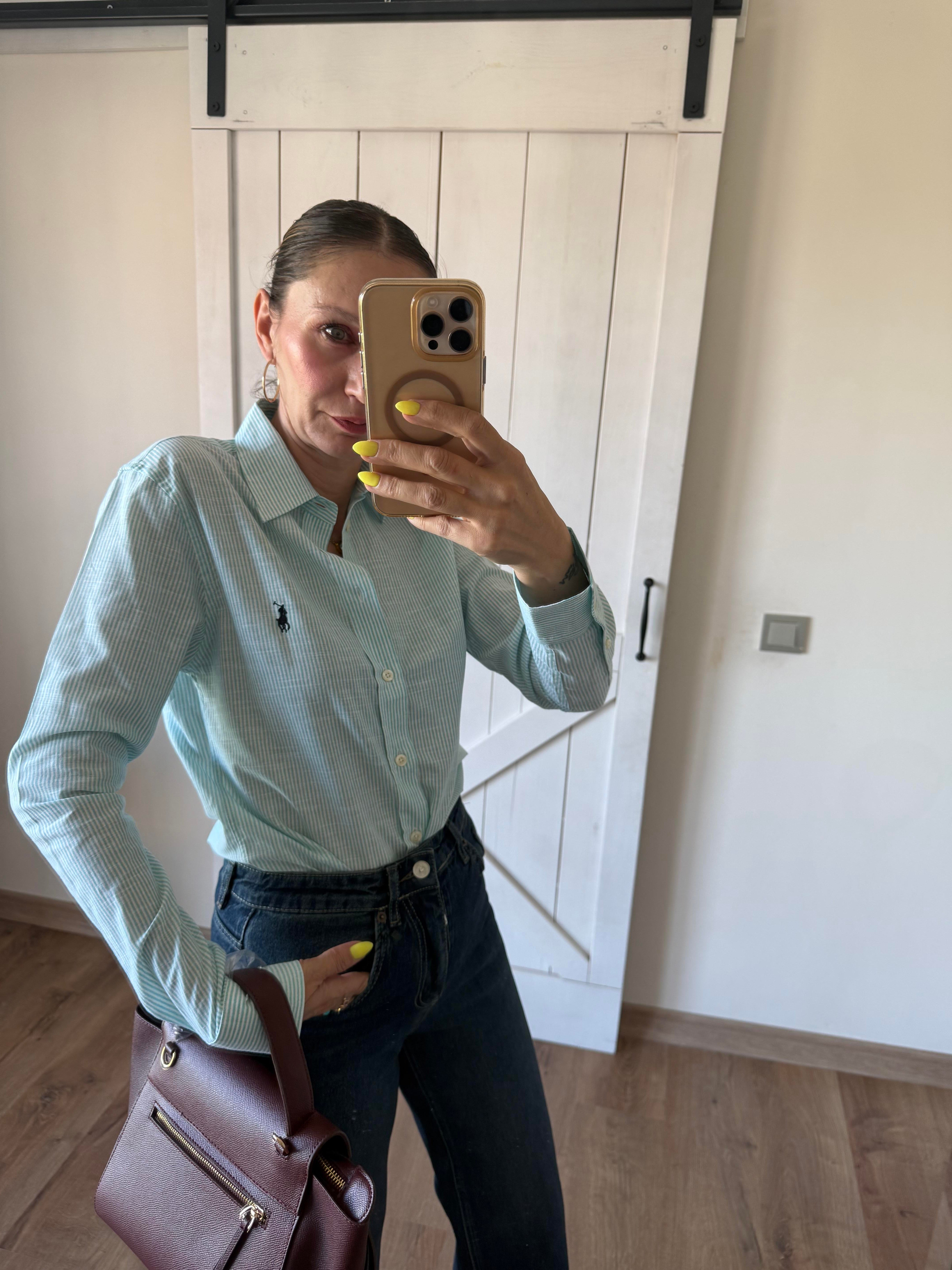 Premium Yeşil Çizgili