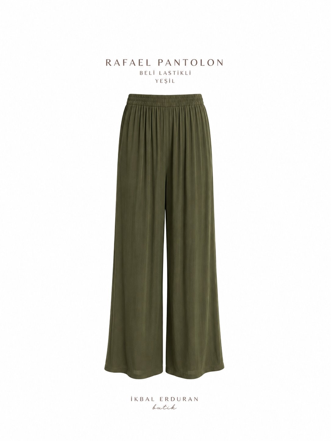 Rafael Kalın Bel Haki Pantolon