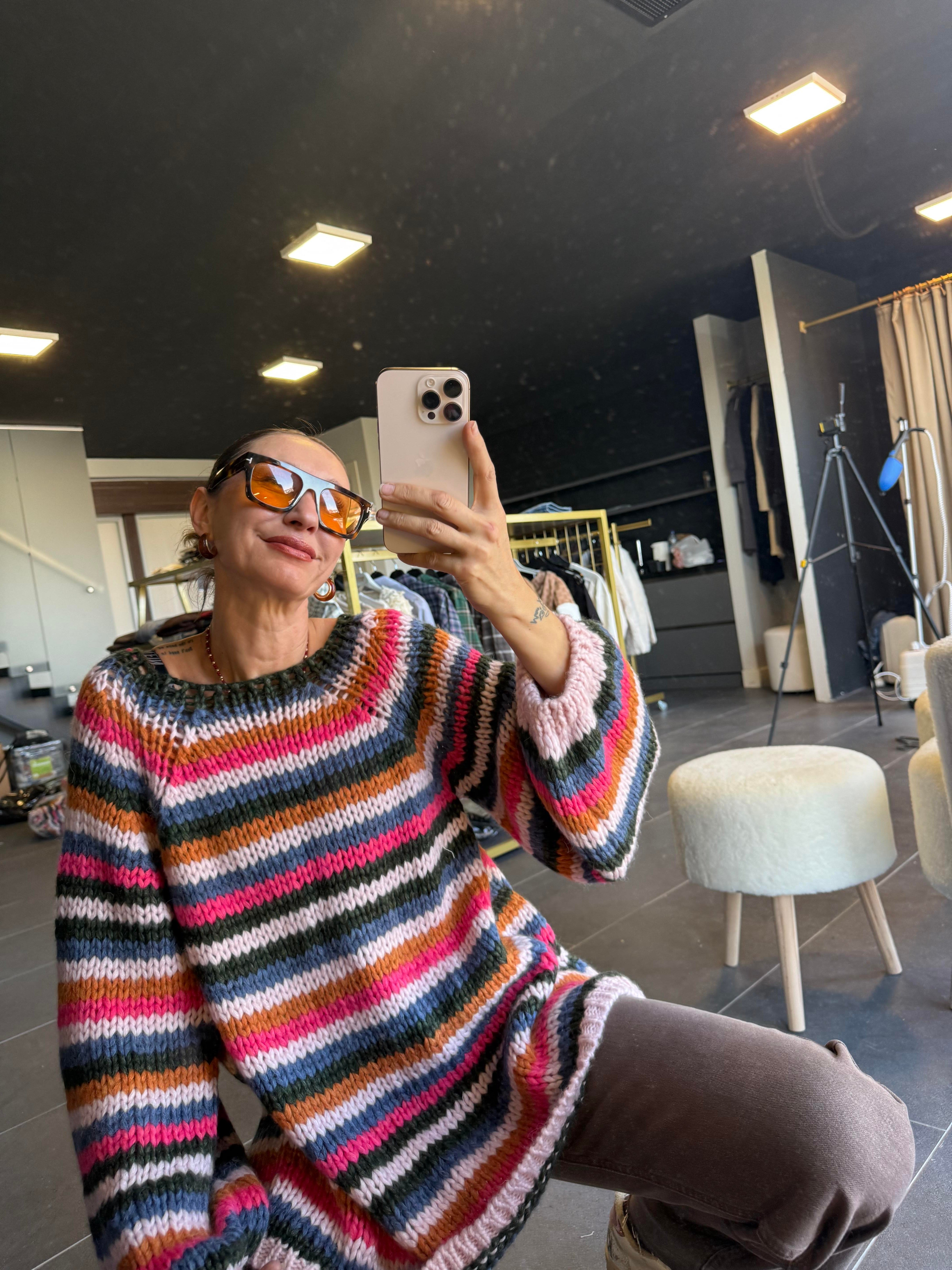 Renkli Salaş Tunik Kazak Next