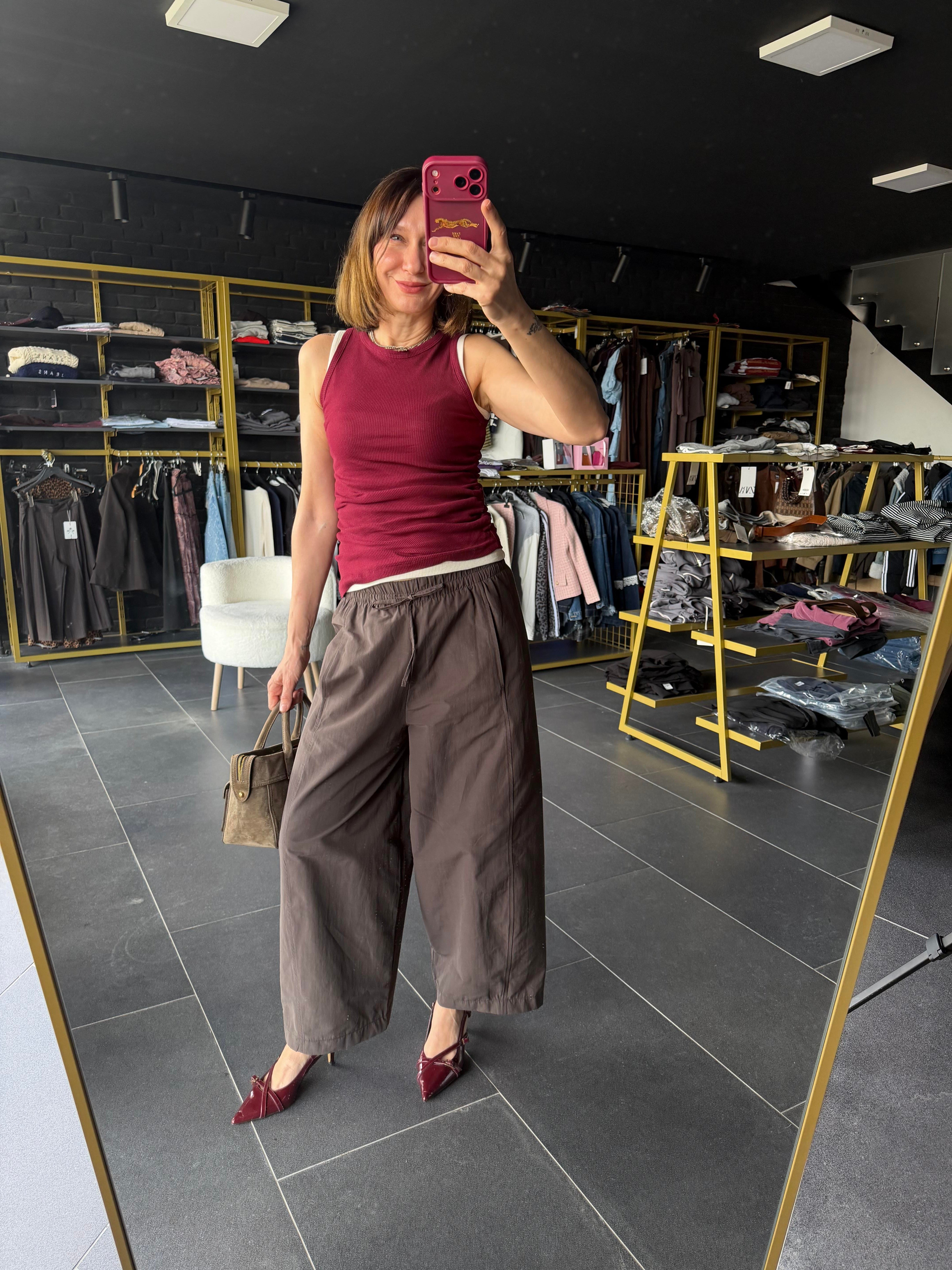 Rustik Çift Etkili Bordo Atlet