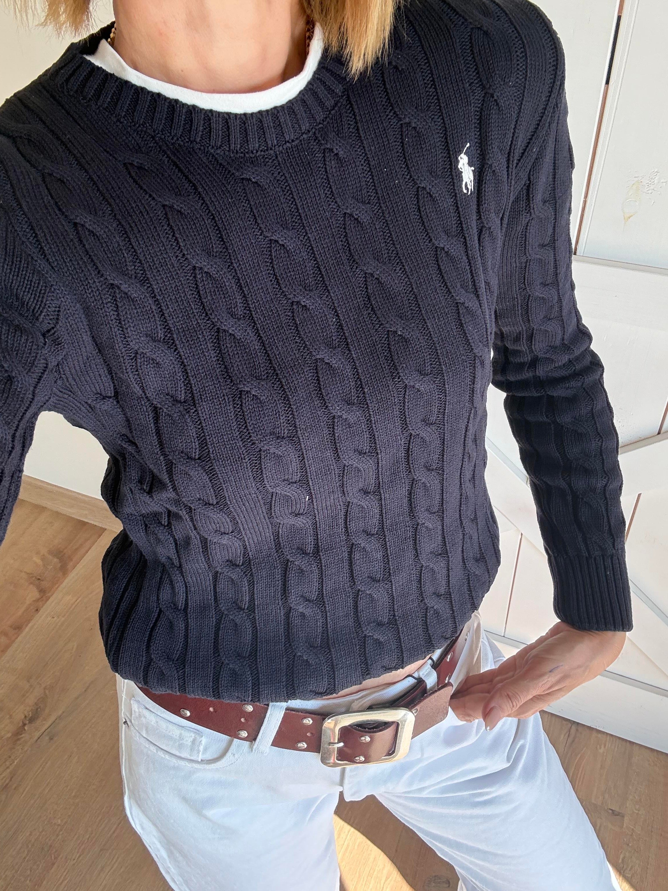 Saç Örgü Lacivert  Kazak