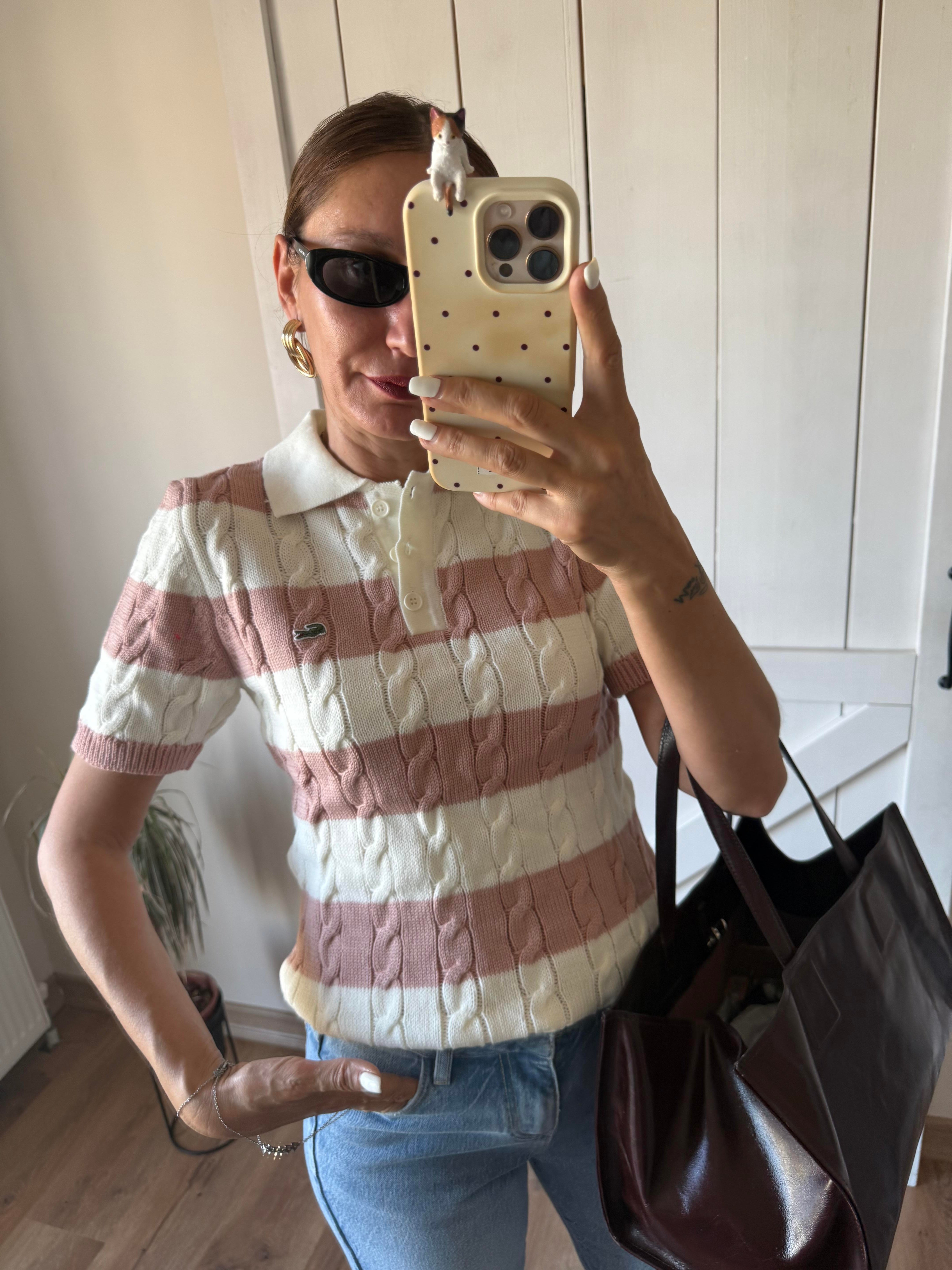 Saç Örgü Pudra Bluz