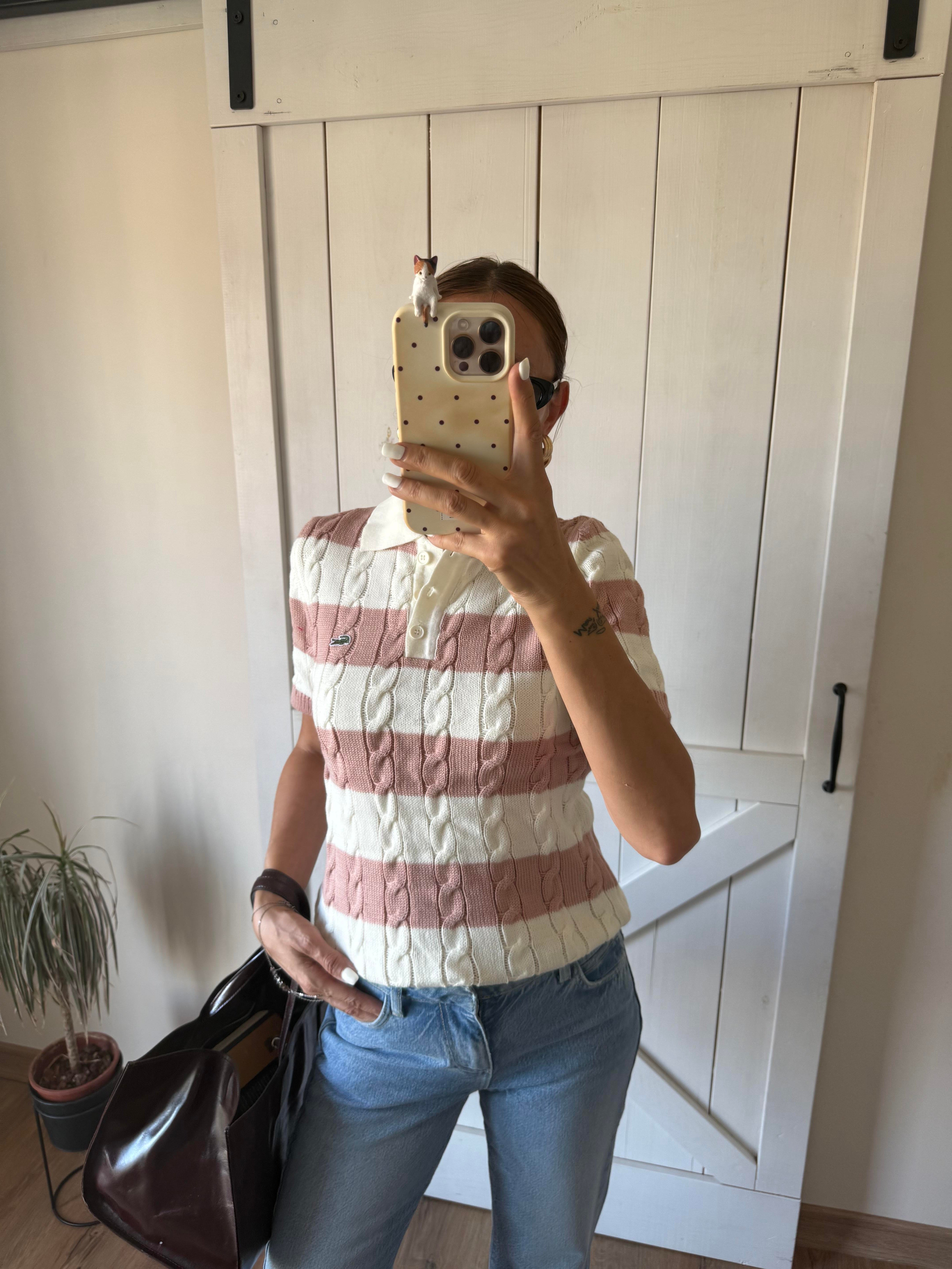 Saç Örgü Pudra Bluz