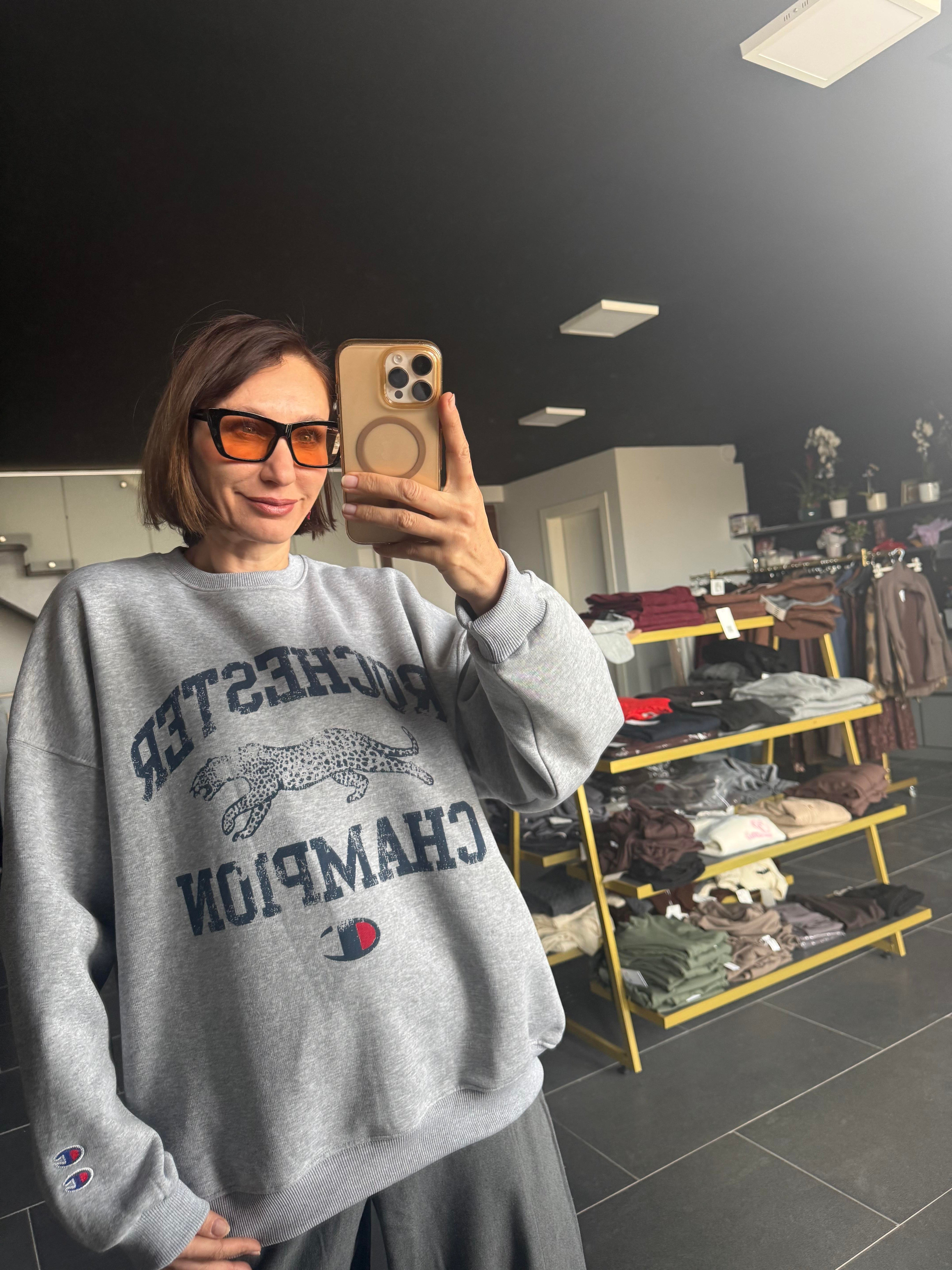 Şampiyon Gri Sweatshirt