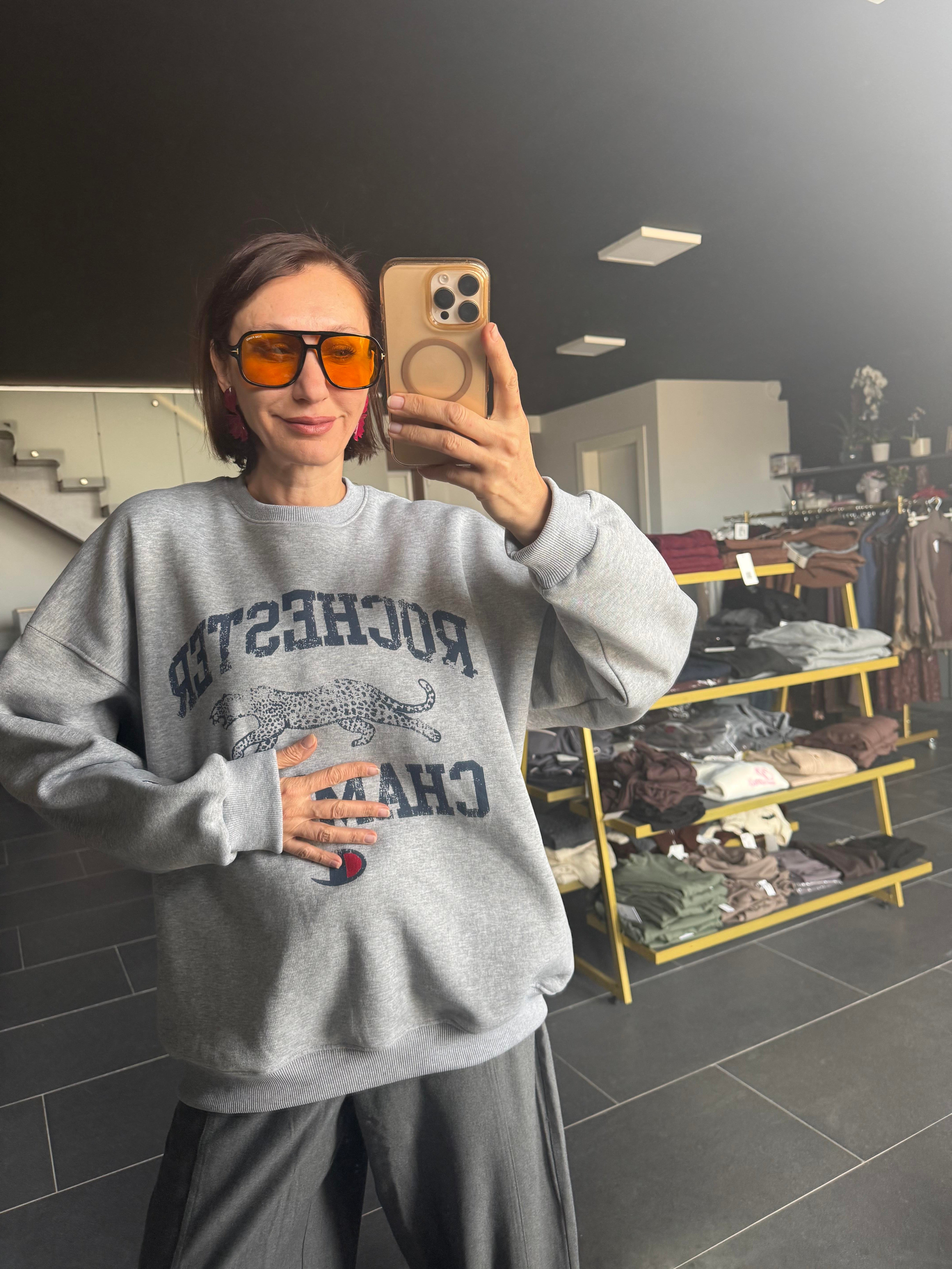 Şampiyon Gri Sweatshirt