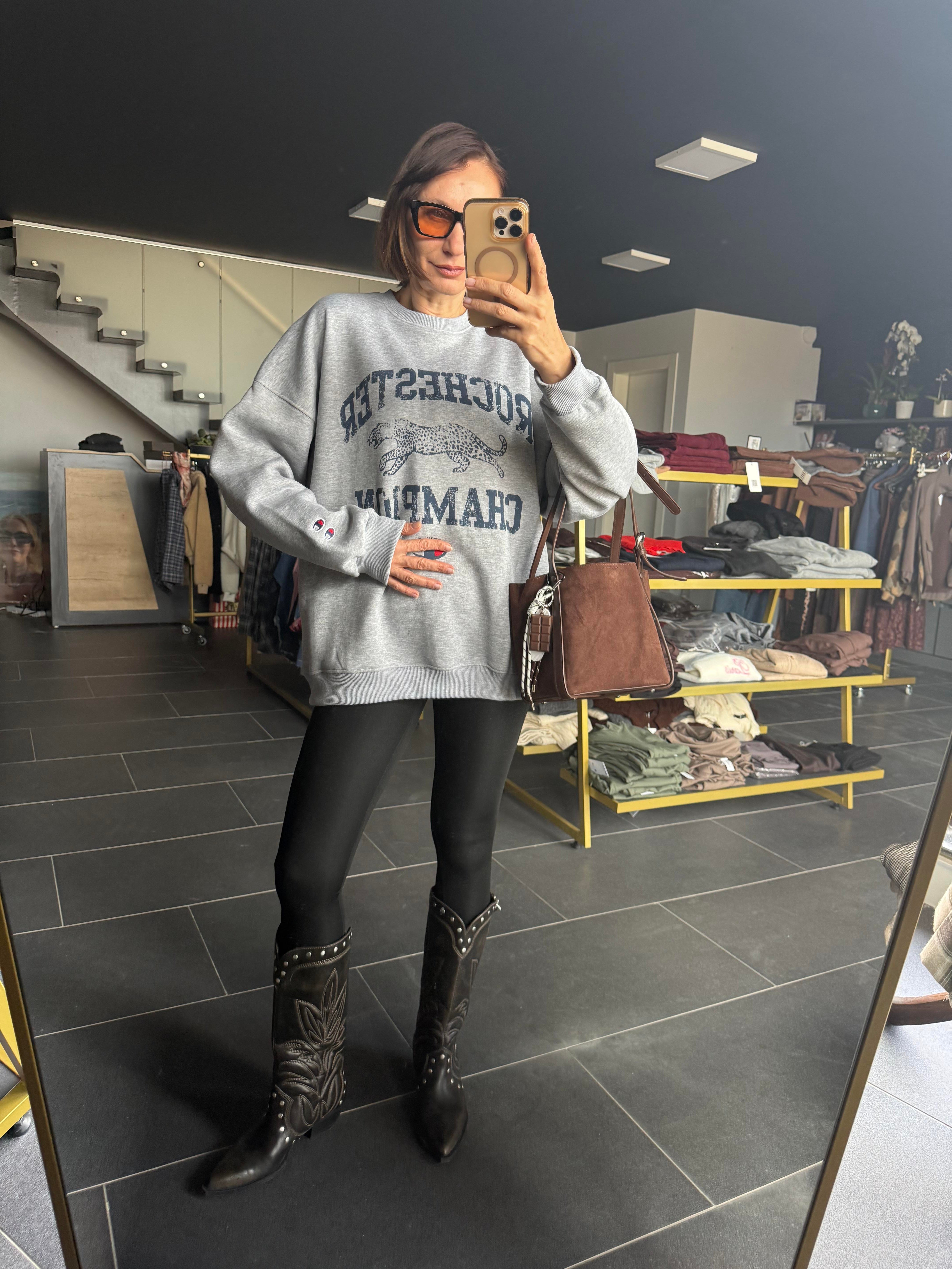 Şampiyon Gri Sweatshirt