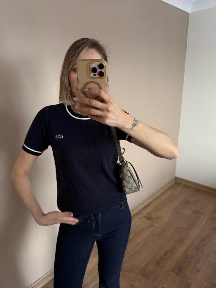 Sansy Nakış Ve Çizgi Detaylı Bluz