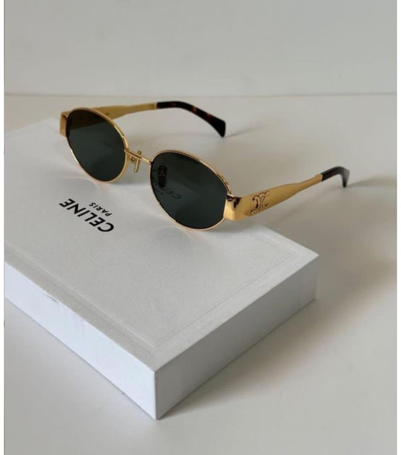 Selin Black And Gold Sunglasses