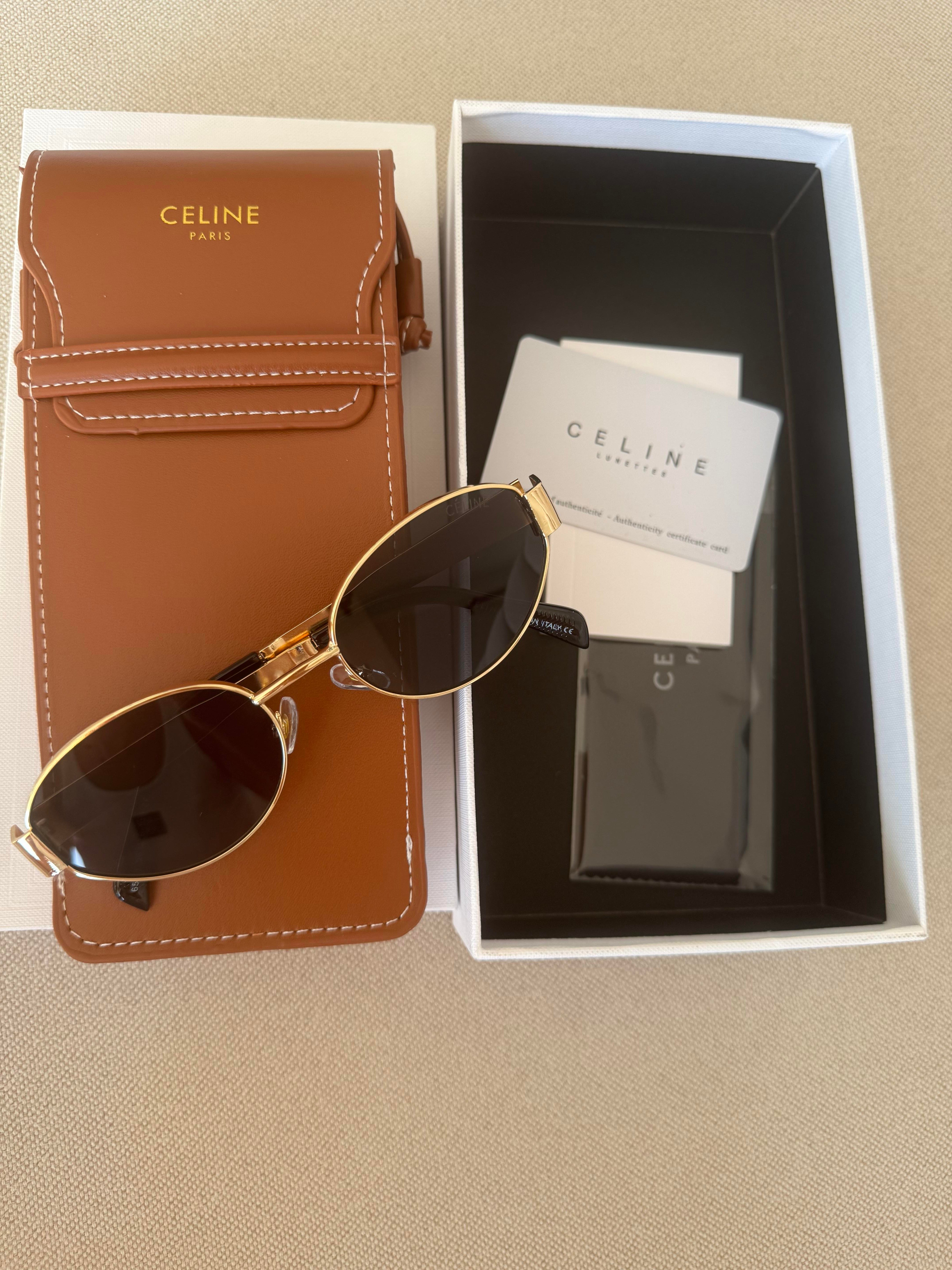 Selin Black And Gold Sunglasses