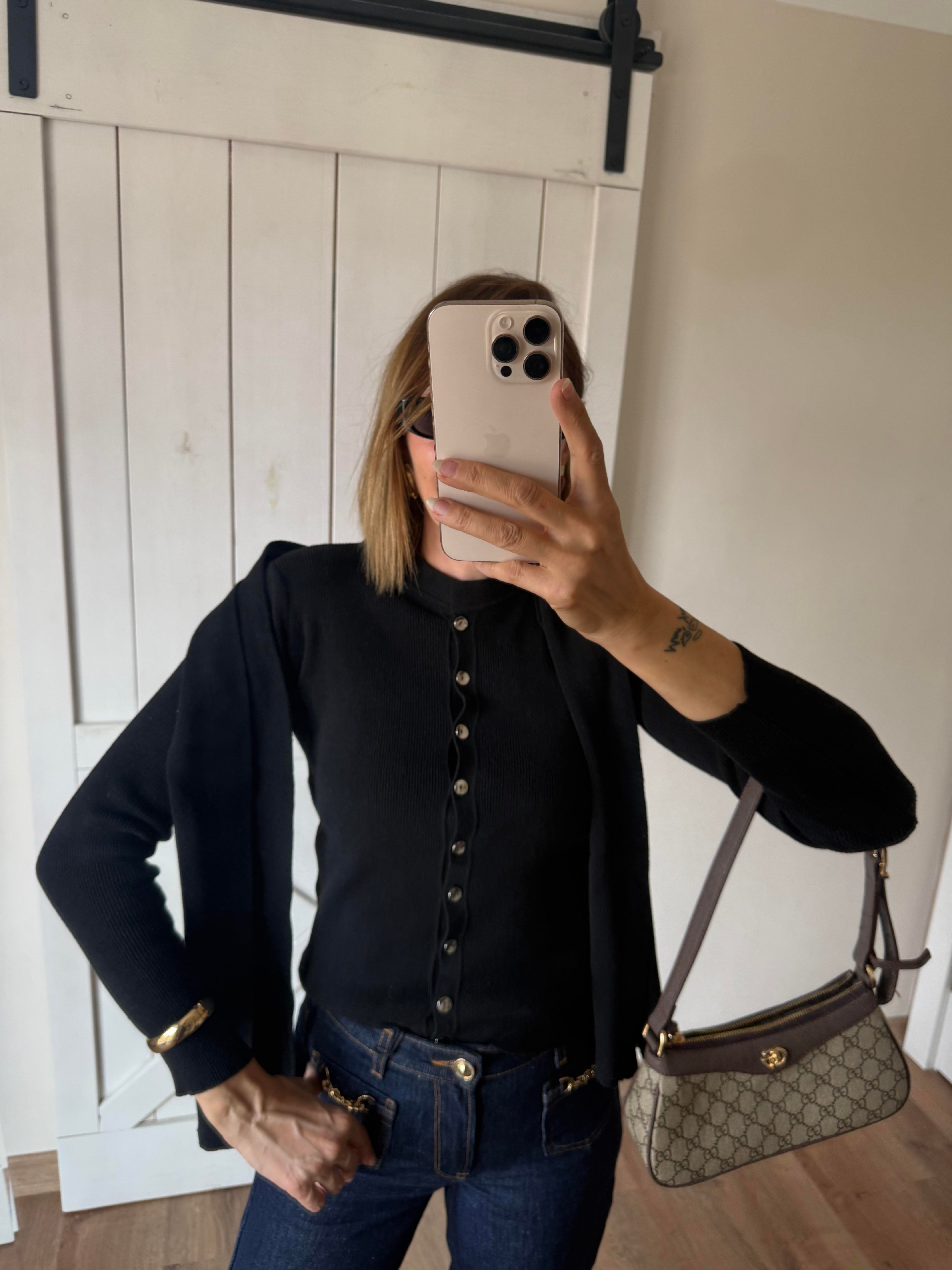 Siyah Atkılı Zr Hırka