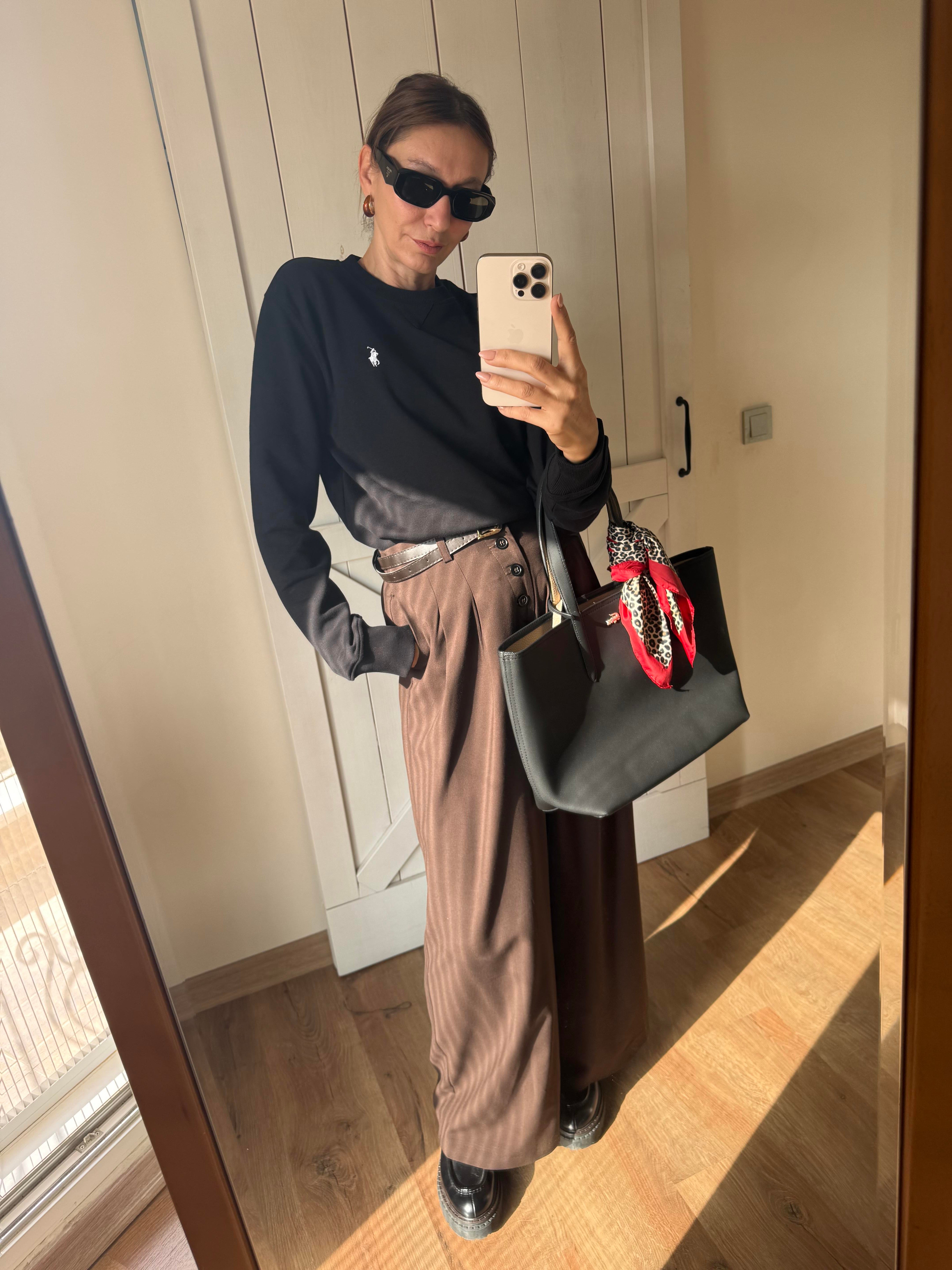 Siyah Basic Sweatshirt Bitter