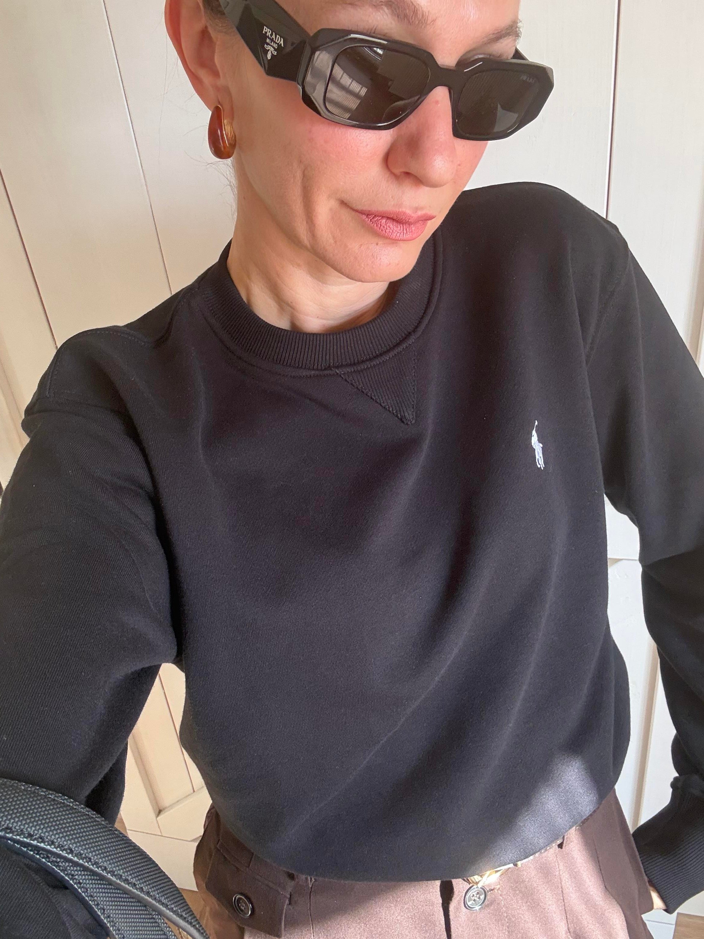 Siyah Basic Sweatshirt Bitter