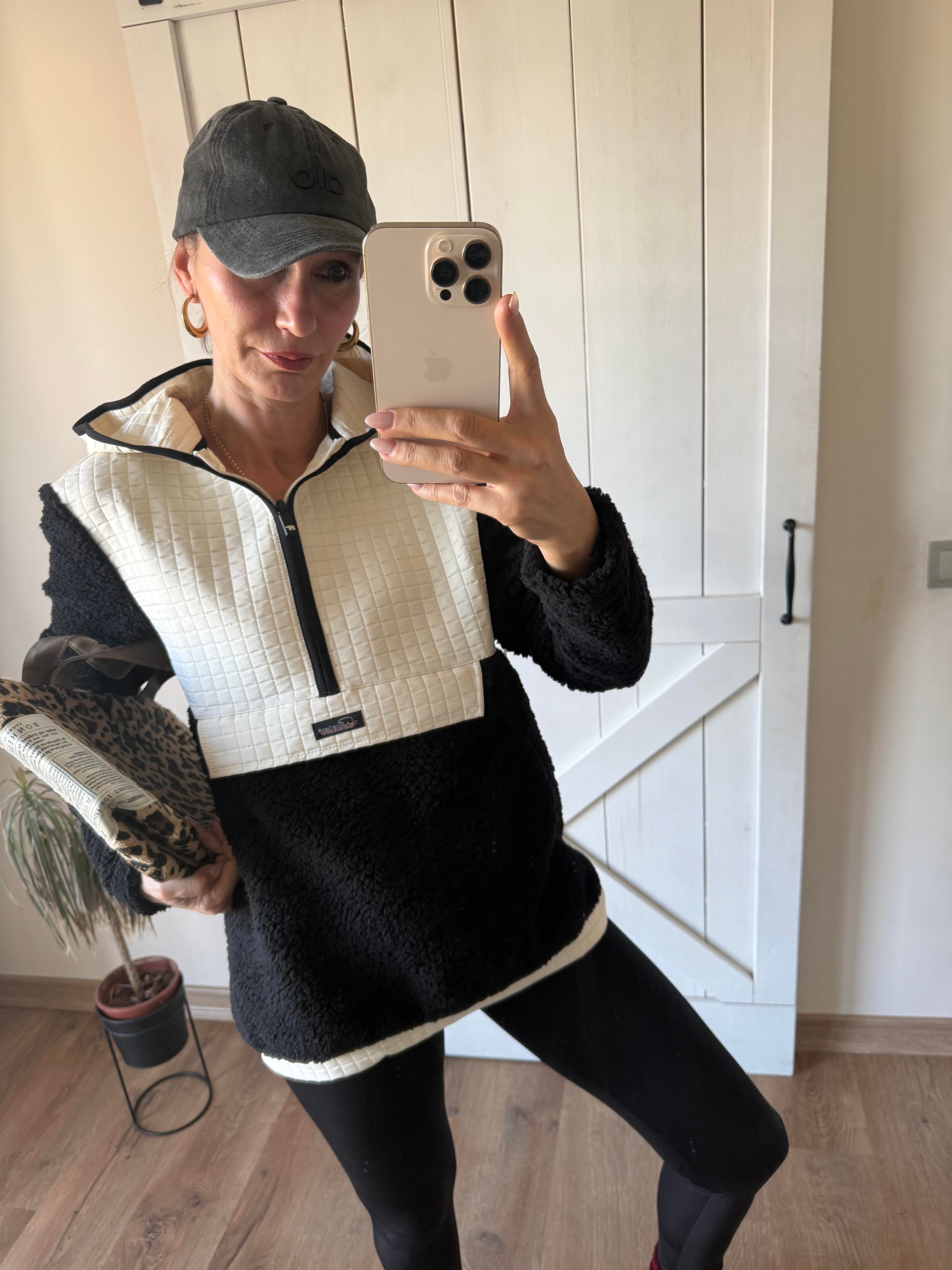 Siyah Beyaz Polar Mont