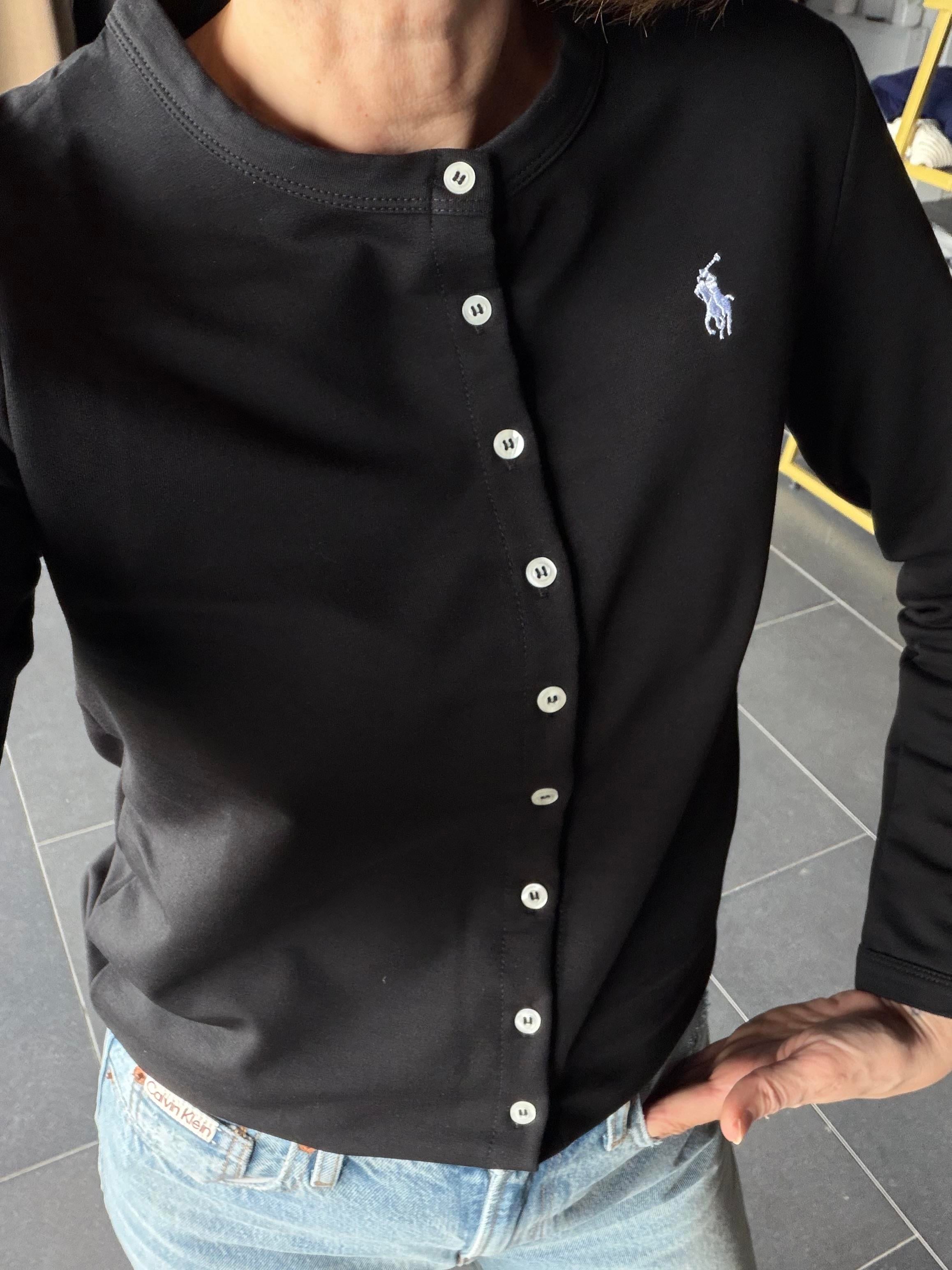 Siyah Düğmeli Hırka