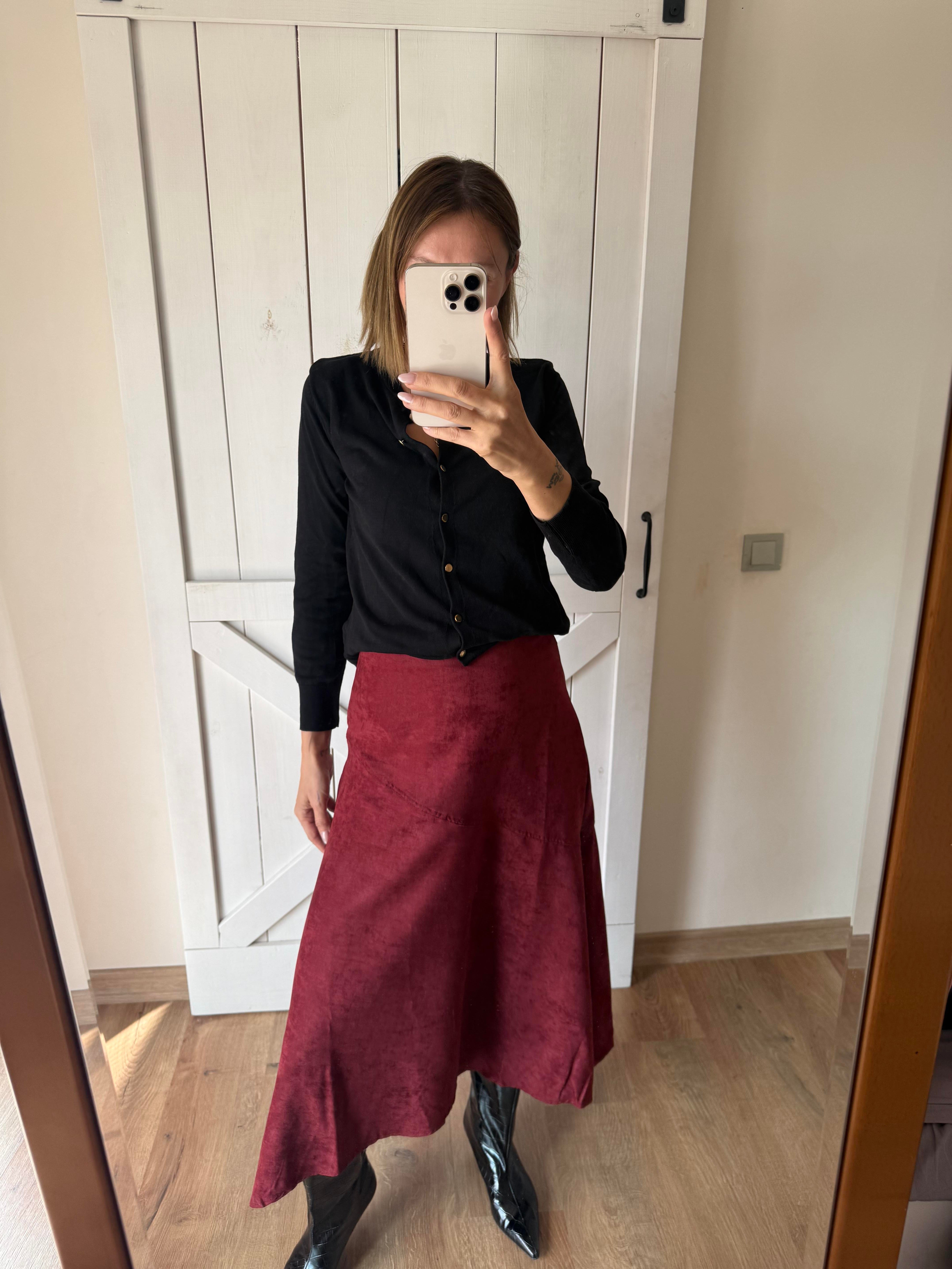 Siyah Gold Düğmeli Yumoş Hırka